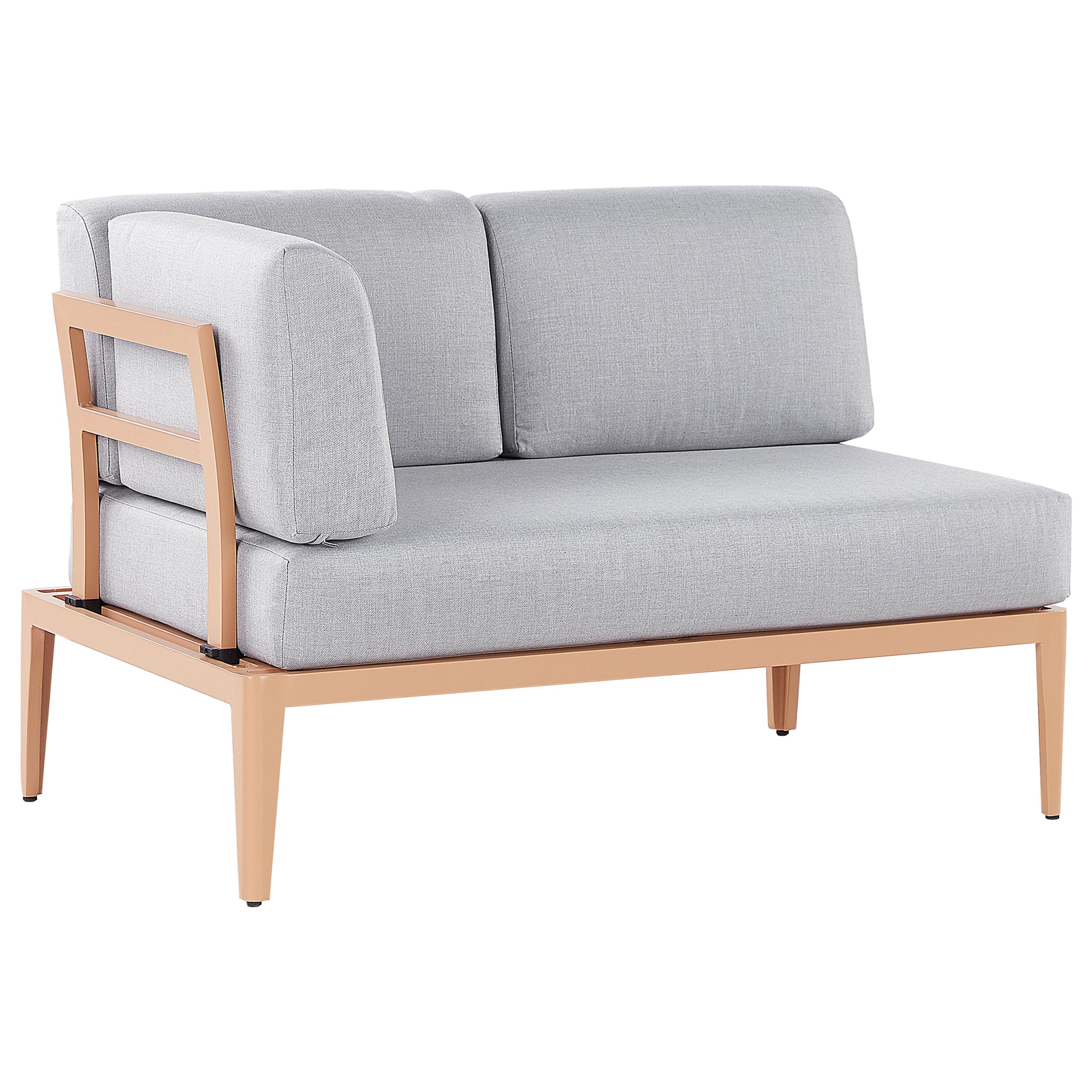 beliani-rima-iii-lounge-set-aluminium-6-sitzer-grau image 8
