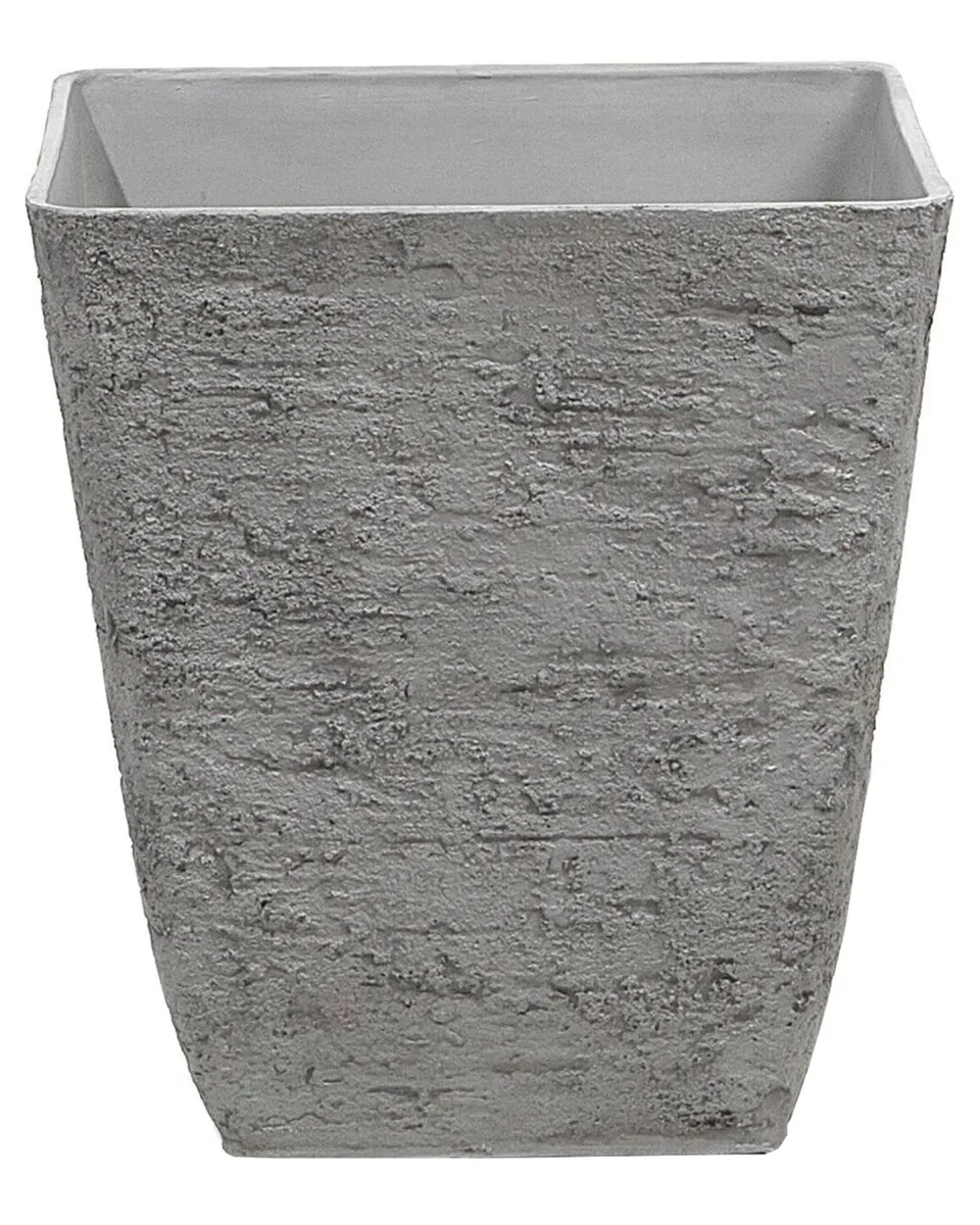 beliani-delos-blumentopf-grau-39x39x43-cm-eckig image 1