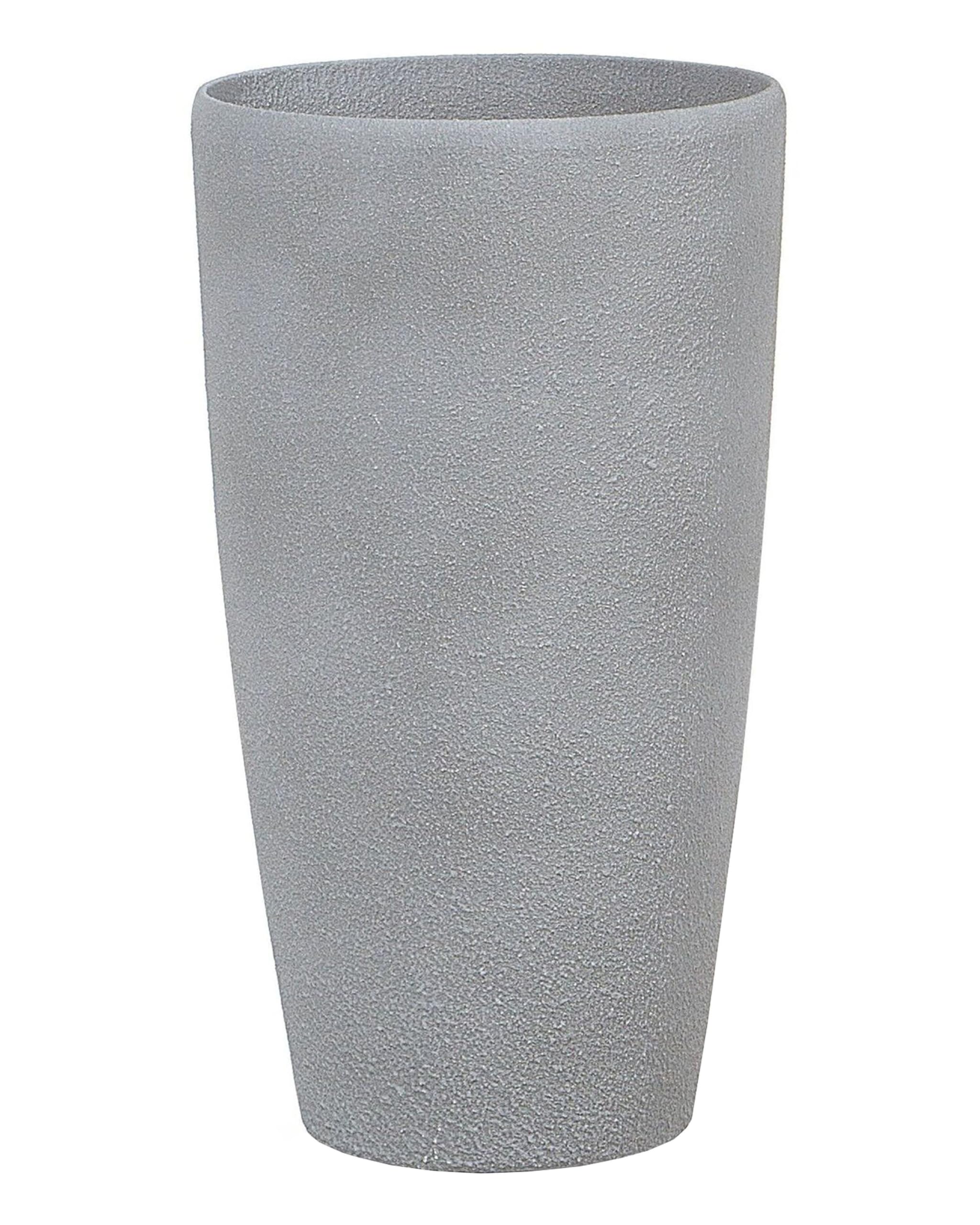 beliani-abdera-blumentopf-grau-31x31x58-cm-31l image 1