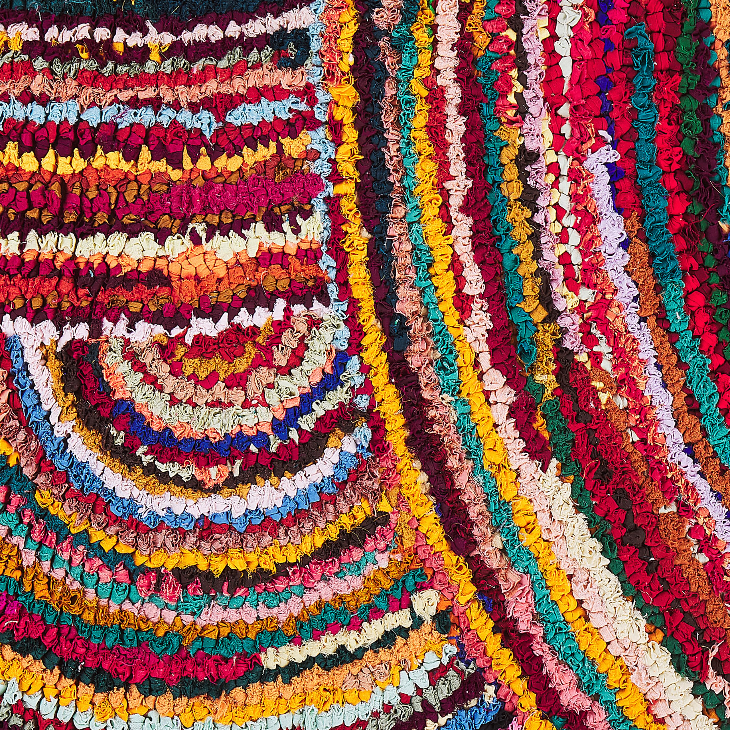 beliani-kozan-teppich-160x230-cm-bunt-kreise-hochflor image 5