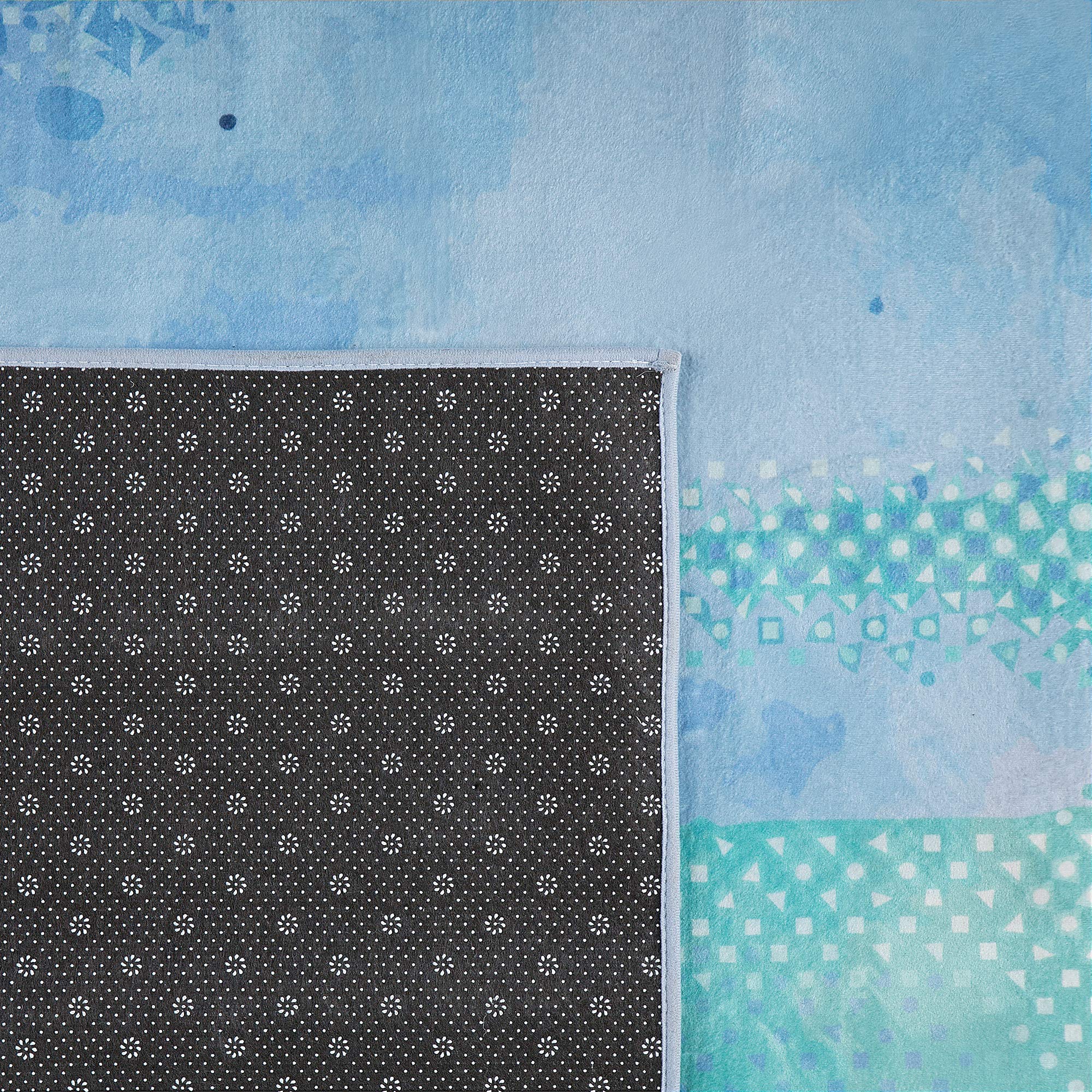 beliani-susuz-teppich-80x150-cm-blau-gr-n-abstrakt image 7
