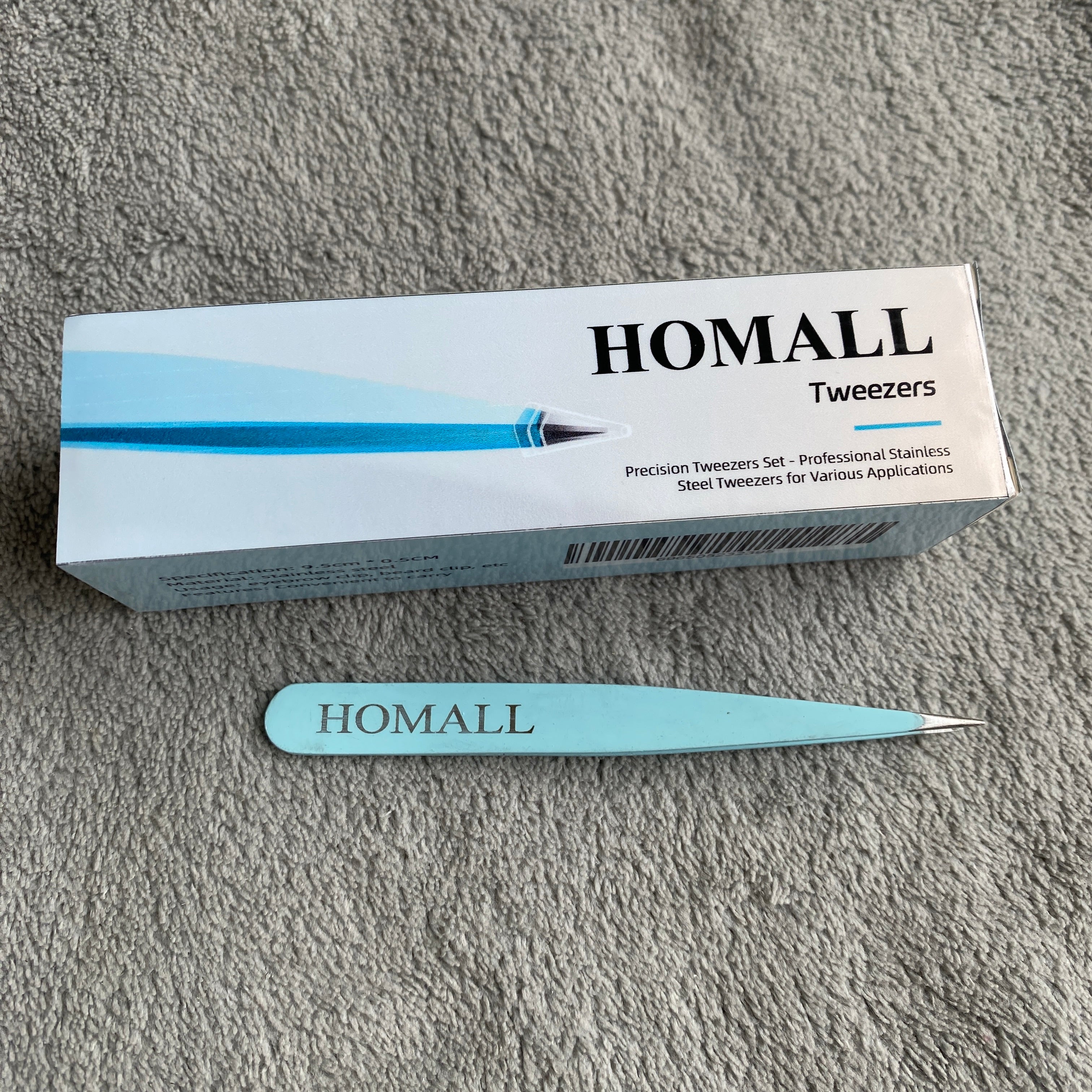 homall-pinzette-spitz-nadelspitz-pr-zisionspinzette-blau image 1