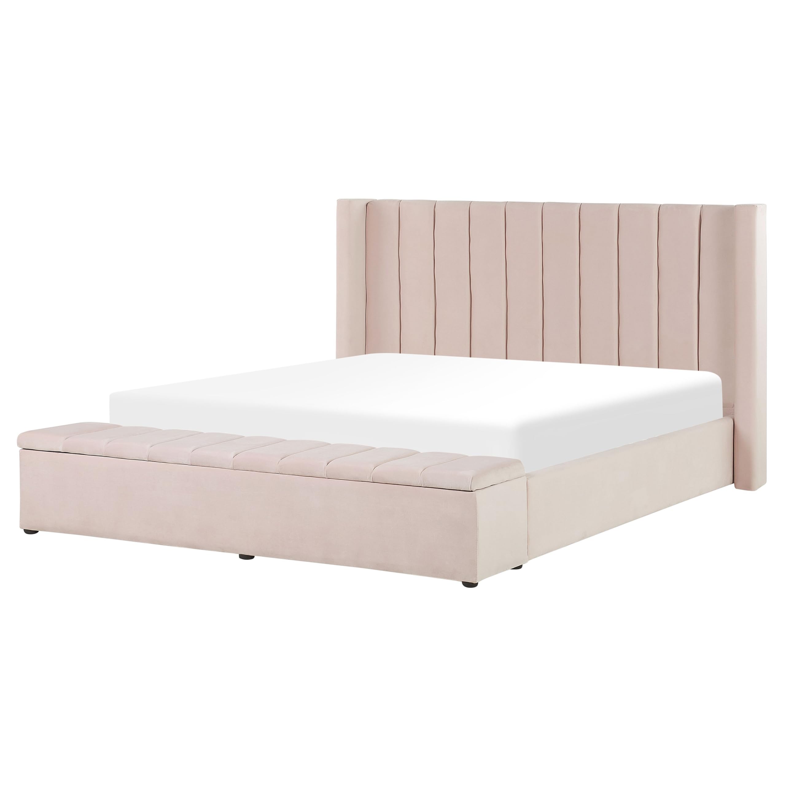 beliani-noyers-samtbett-160x200-pastellrosa-doppelbett-stauraum image 4