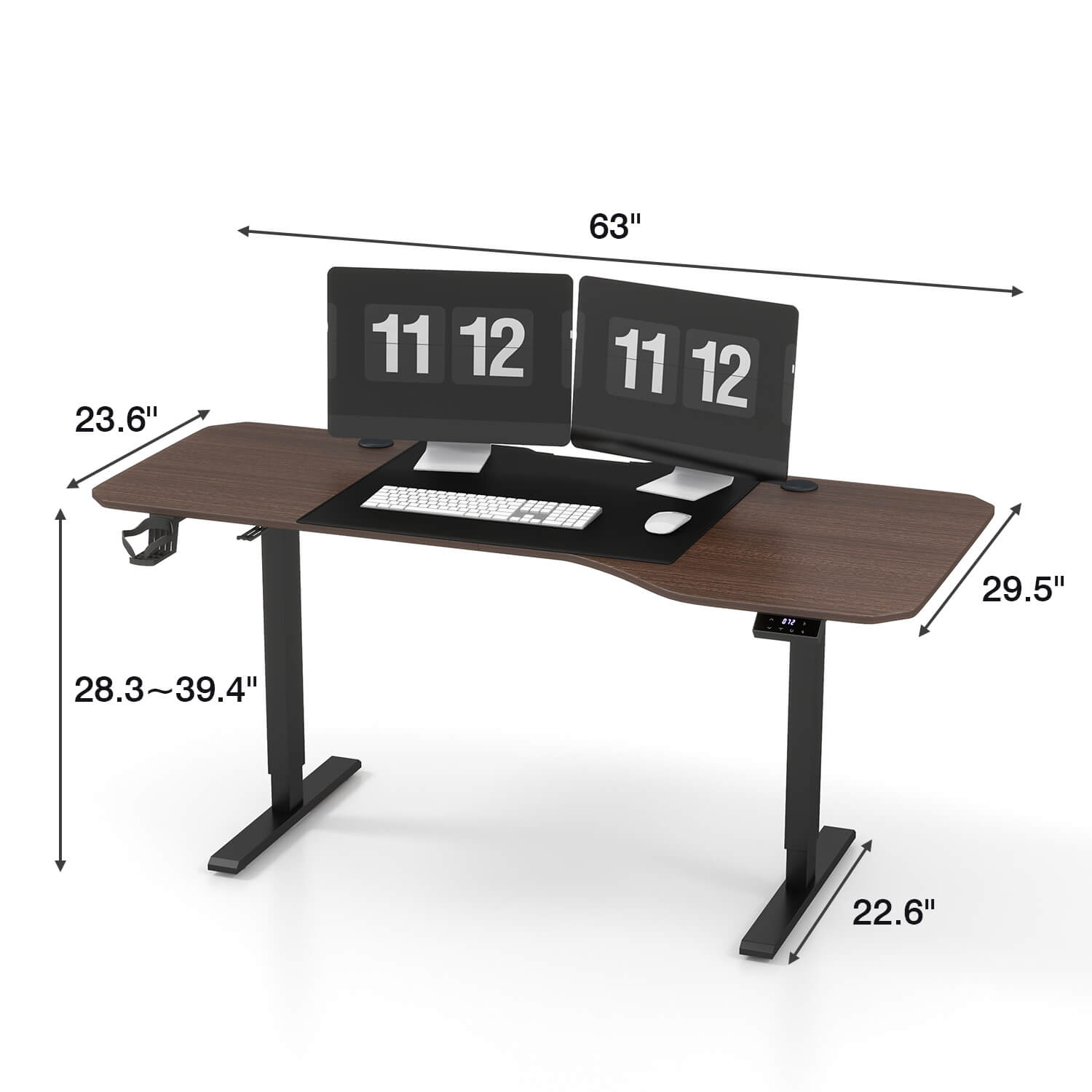 homall-standing-desk-schreibtisch-schwarz-160-cm-elektrisch image 6