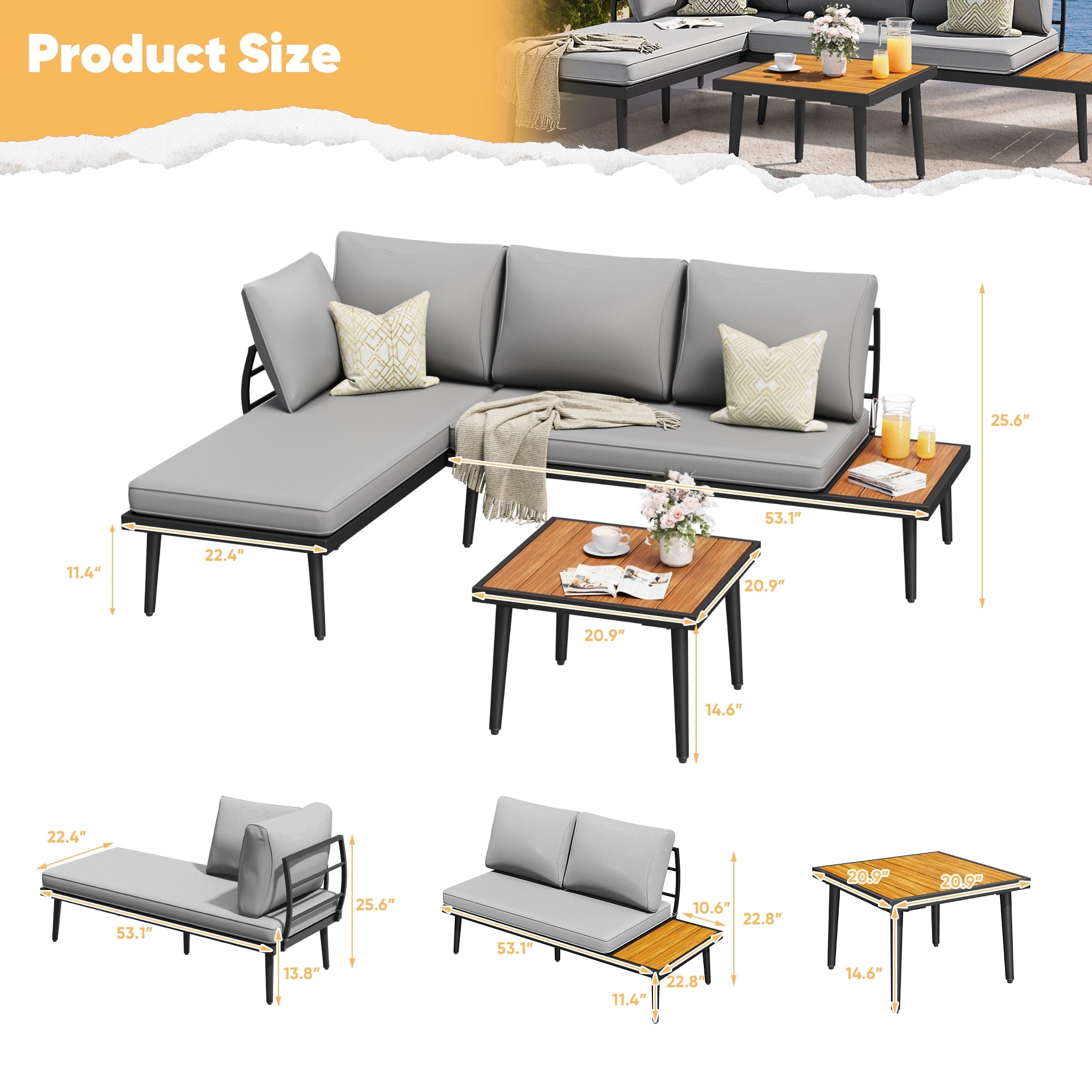 homall-patio-furniture-garten-ecksofa-l-form-metall image 4