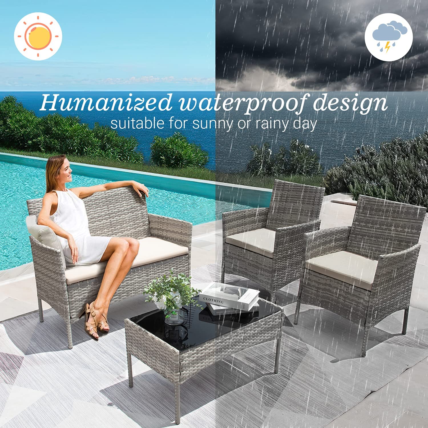 homall-patio-furniture-stuhl-set-4-tlg-rattan-balkon-schwarz image 2