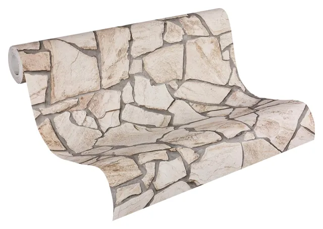 a-s-cr-ation-wood-n-stone-927323-vliestapete-beige-braun image 1