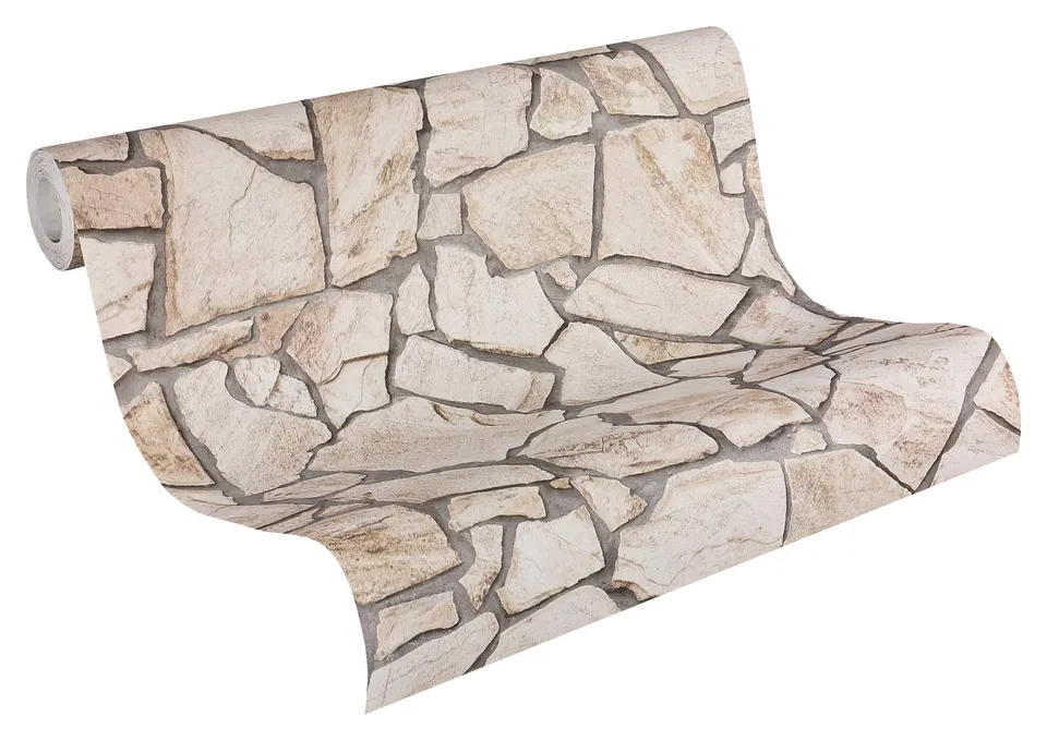 a-s-cr-ation-wood-n-stone-927323-vliestapete-beige-braun image 1