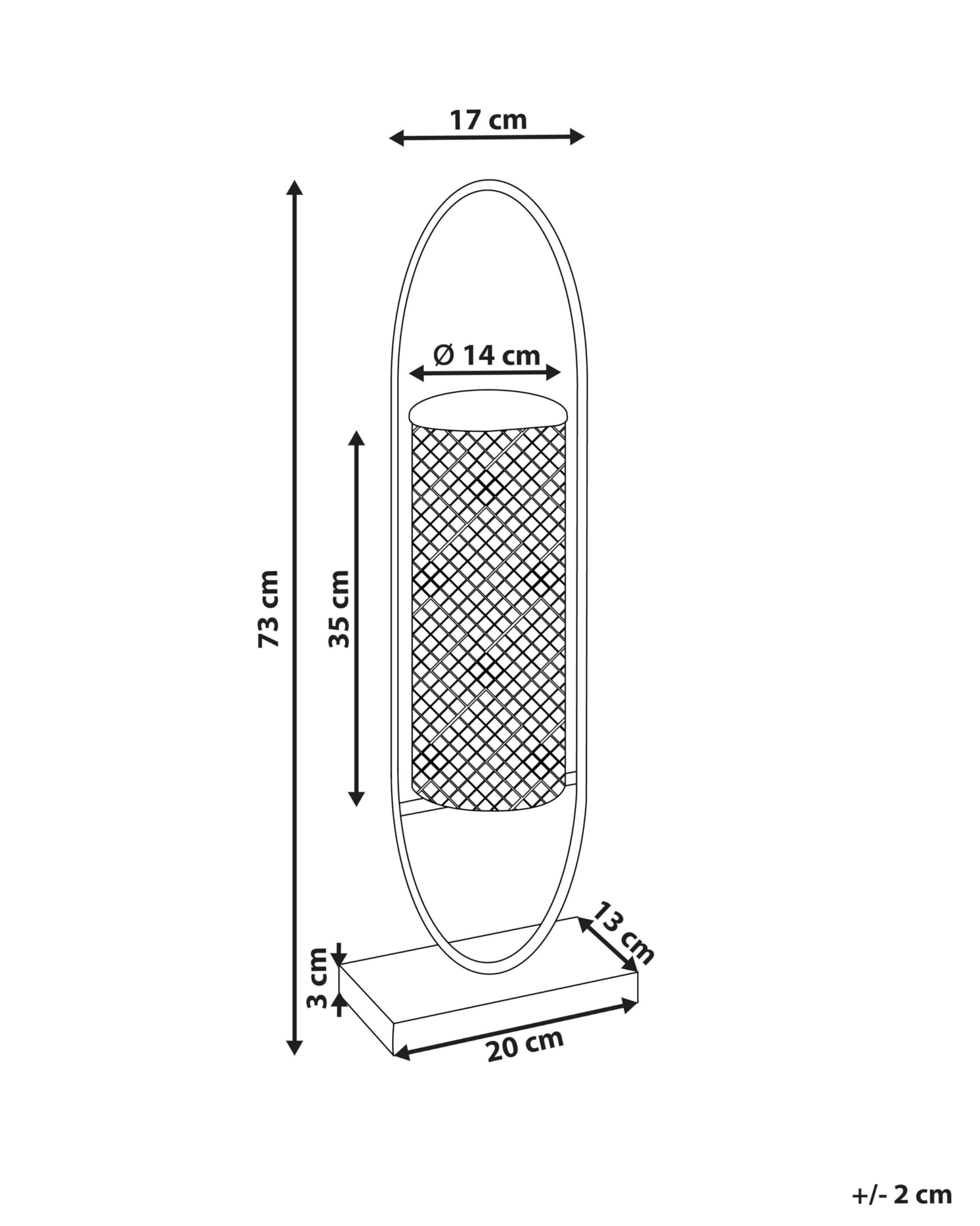 beliani-kerzenst-nder-oval-gold-73-cm-eisen-windlicht image 3