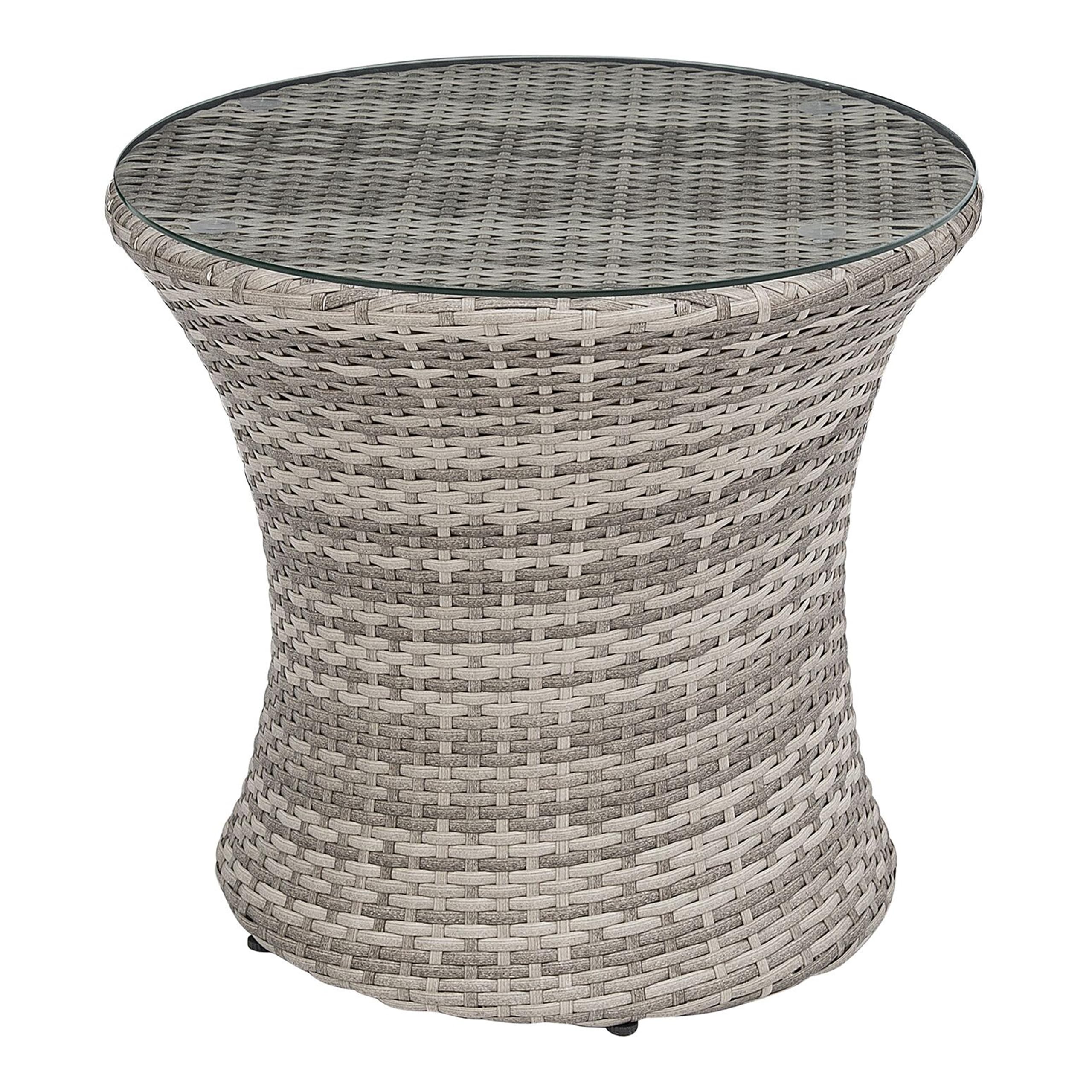 beliani-capri-bistro-set-grau-polyrattan-glastisch image 6
