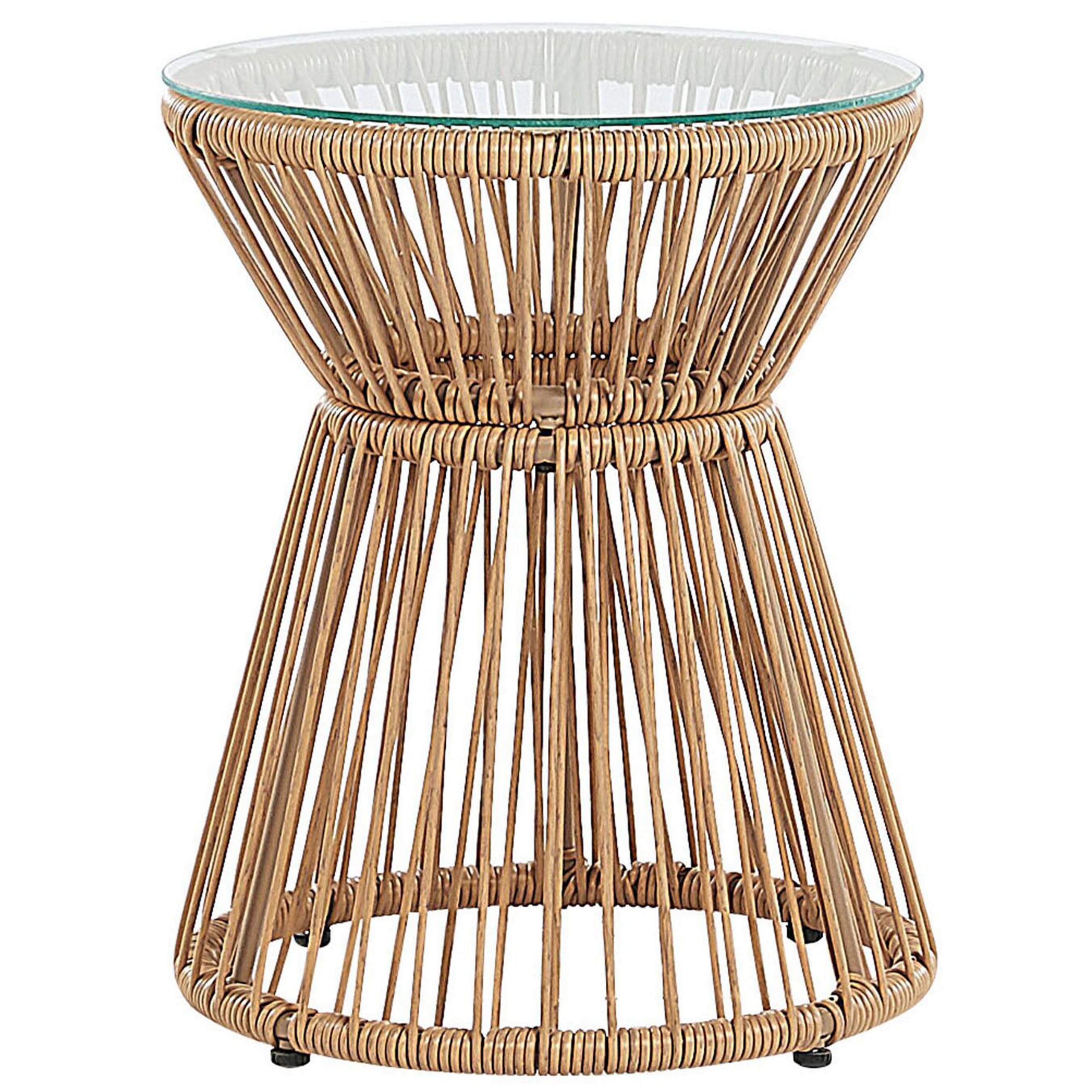 beliani-trestina-balkonset-rattan-3tlg-hellgrau-tisch image 8