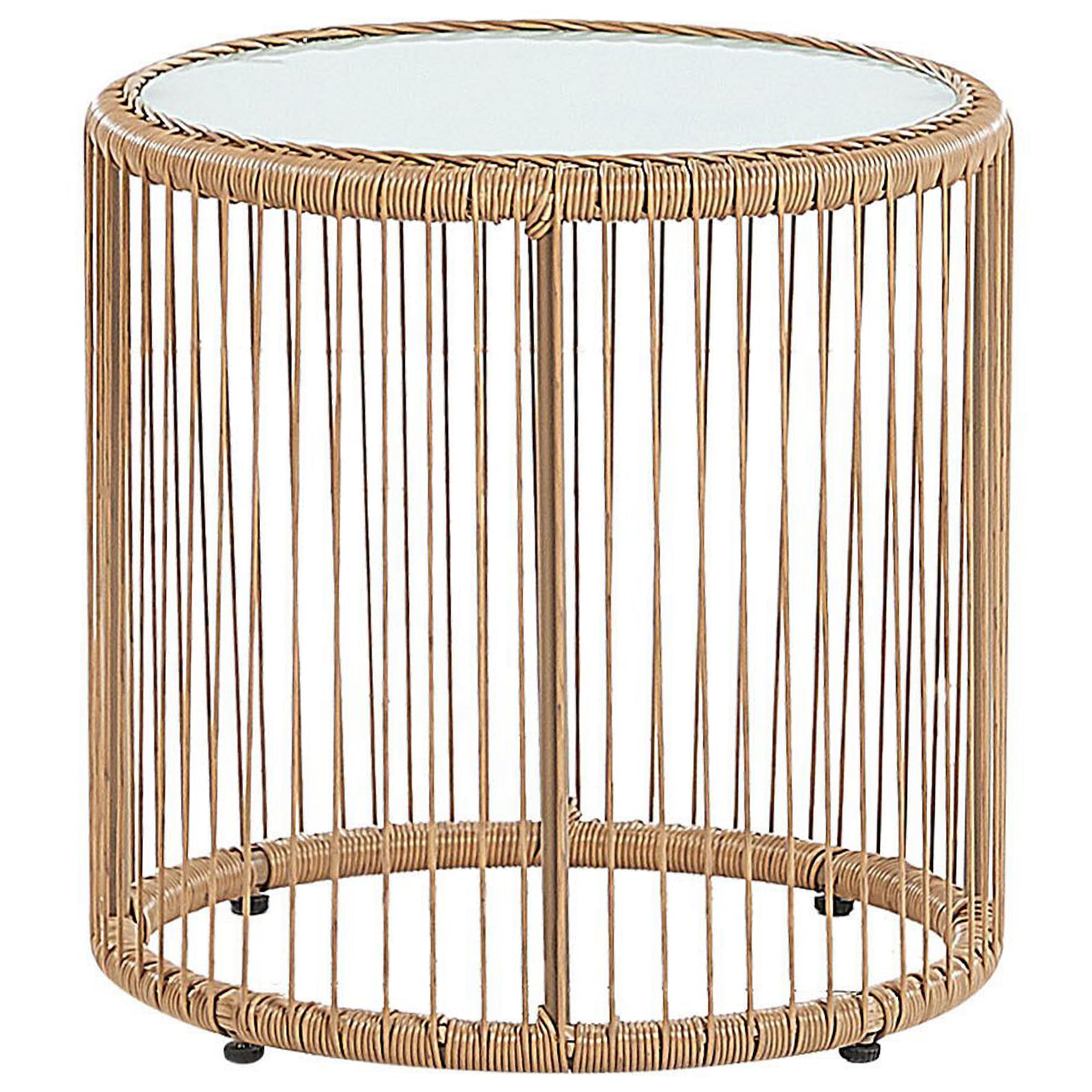 beliani-labico-balkonset-rattan-2-sitzer-tisch-hellgrau image 8