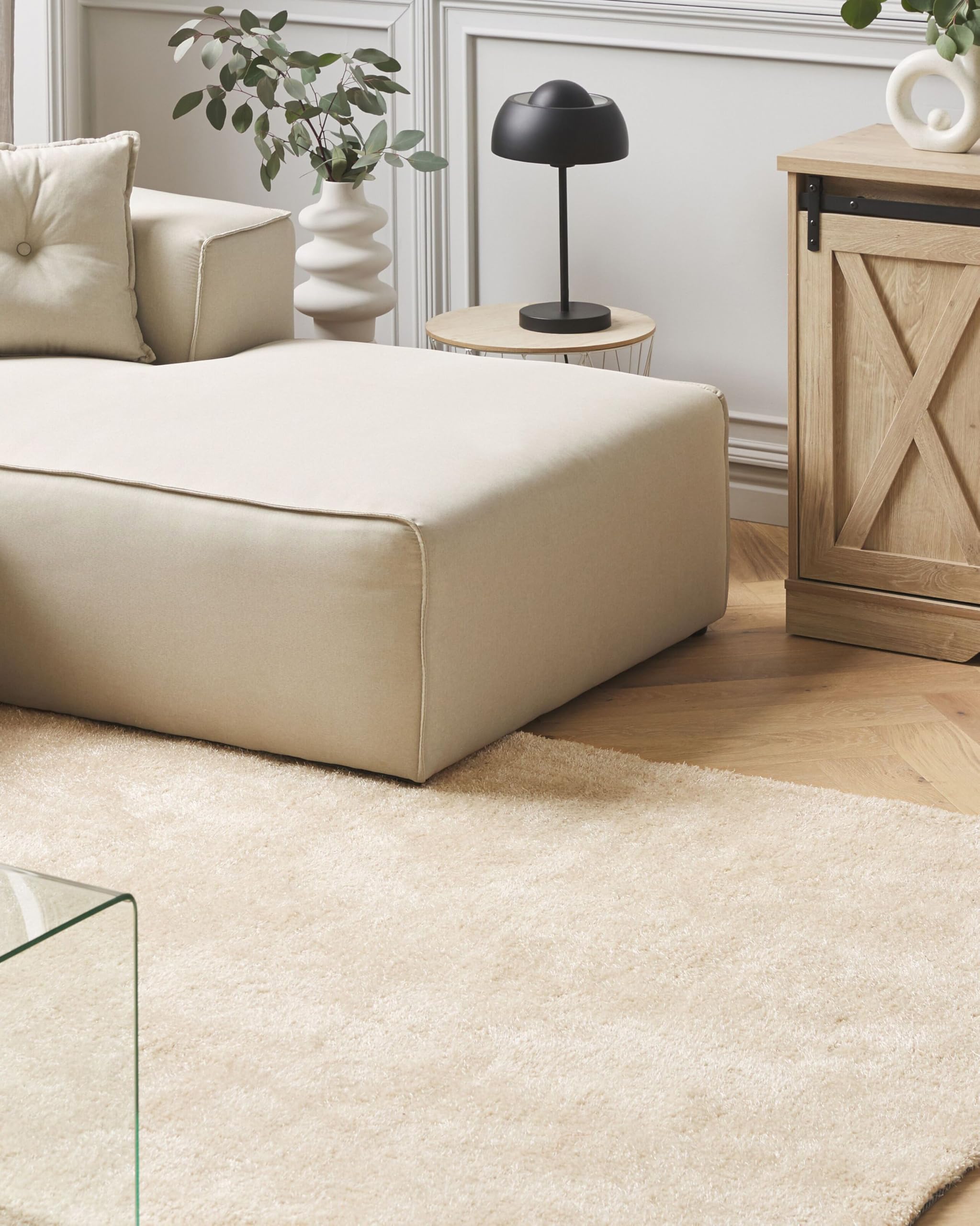 beliani-demre-teppich-160x230-beige-hochflor-shaggy image 2