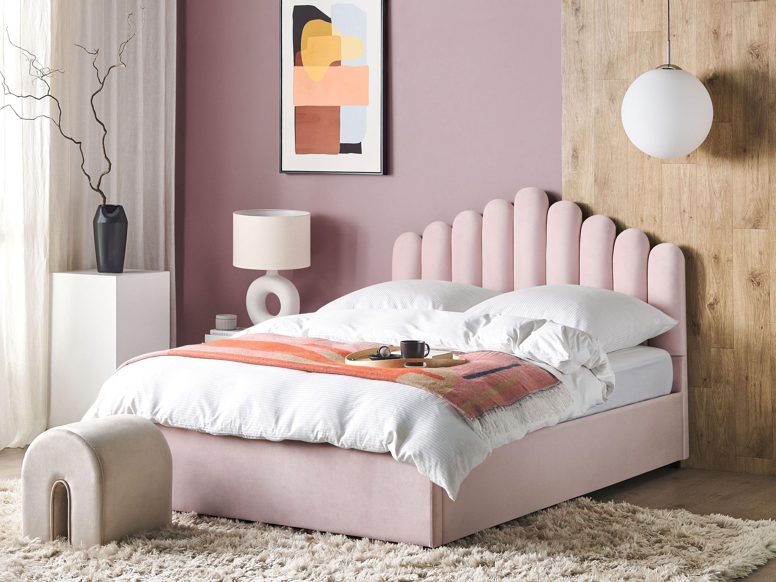 beliani-vincennes-polsterbett-samt-rosa-160x200-mit-stauraum image 2
