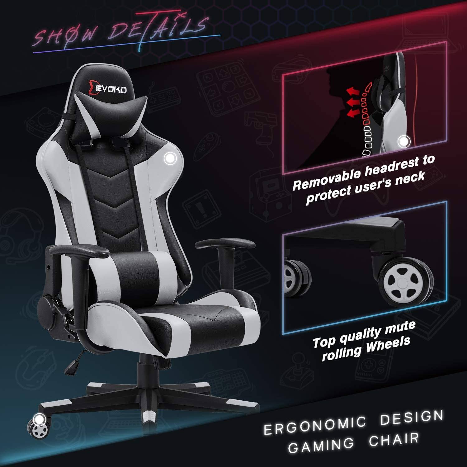homall-gaming-chair-gamingstuhl-wei-kunstleder-drehbar image 6