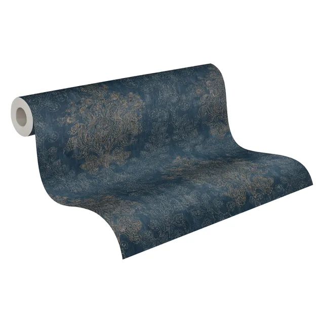 a-s-cr-ation-tapeten-barock-vliestapete-blau-metallic-10-05-m image 1
