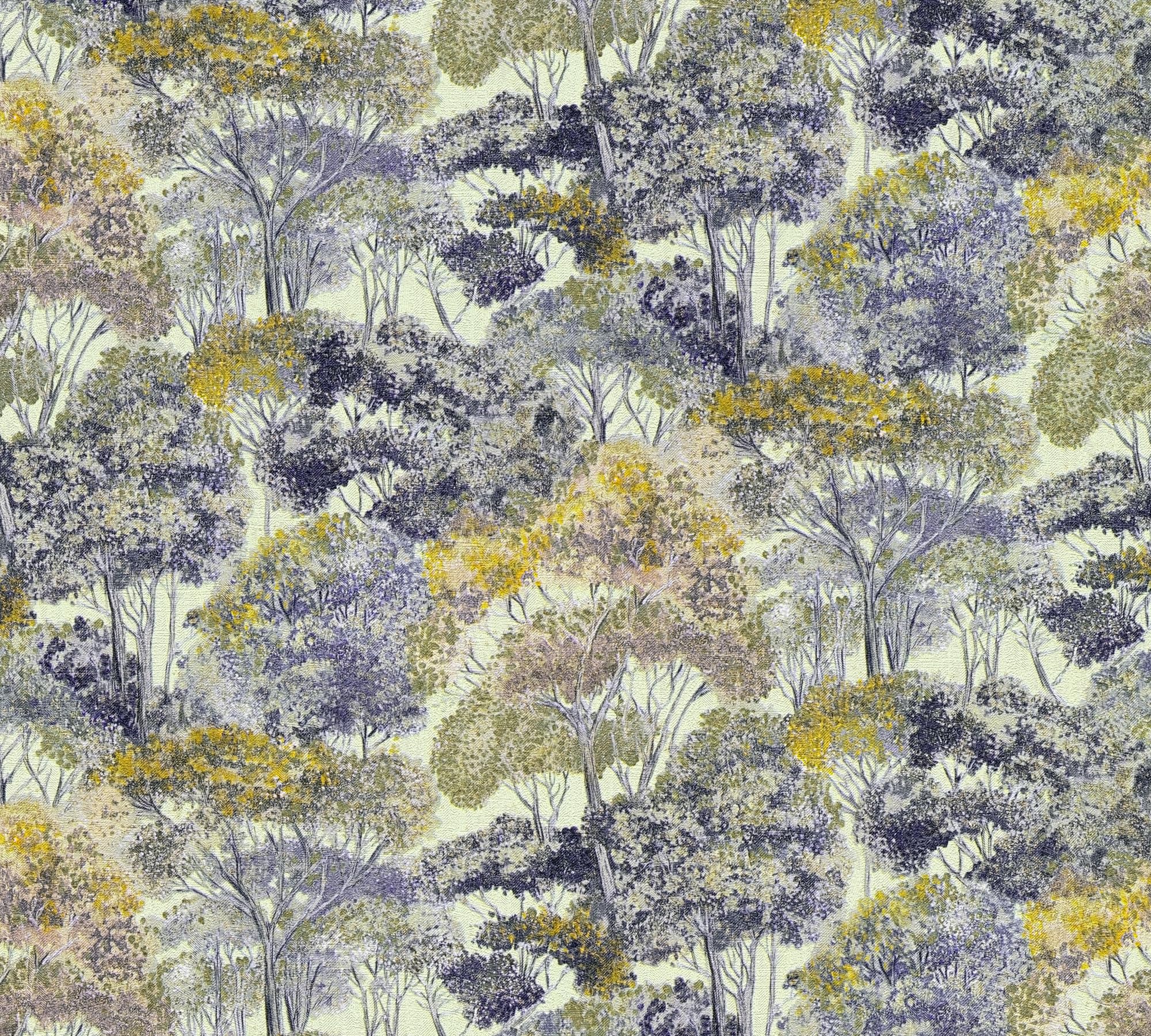 a-s-cr-ation-trend-spectrum-waldtapete-laubb-ume-blau-gelb-10-05m image 8