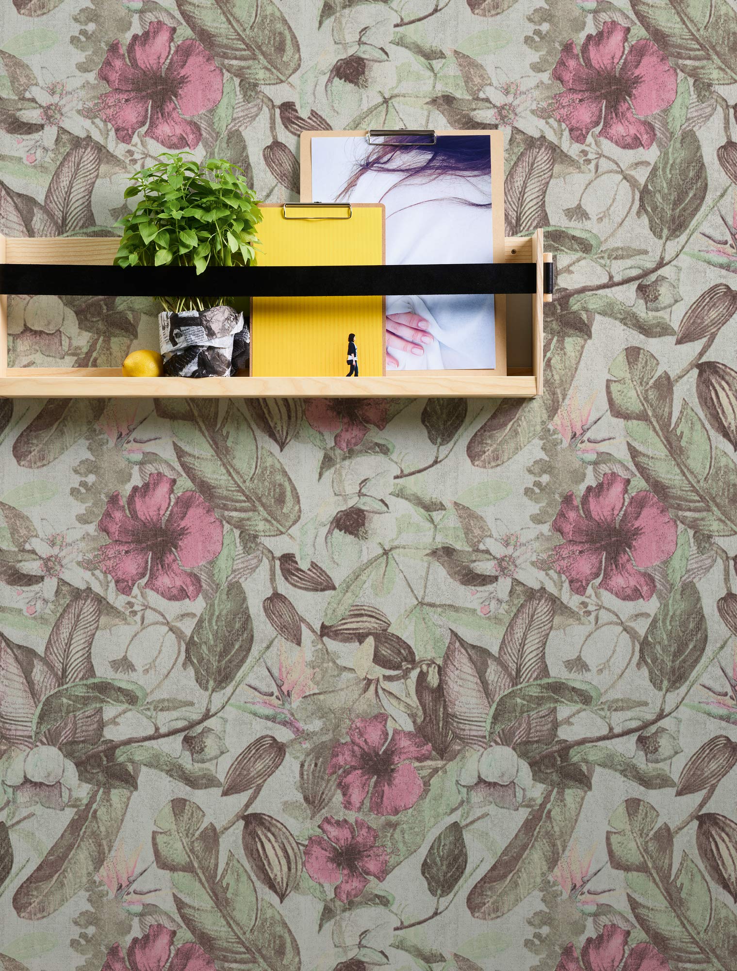 a-s-cr-ation-greenery-37216-4-vliestapete-gr-n-rosa-grau-dschungel image 4