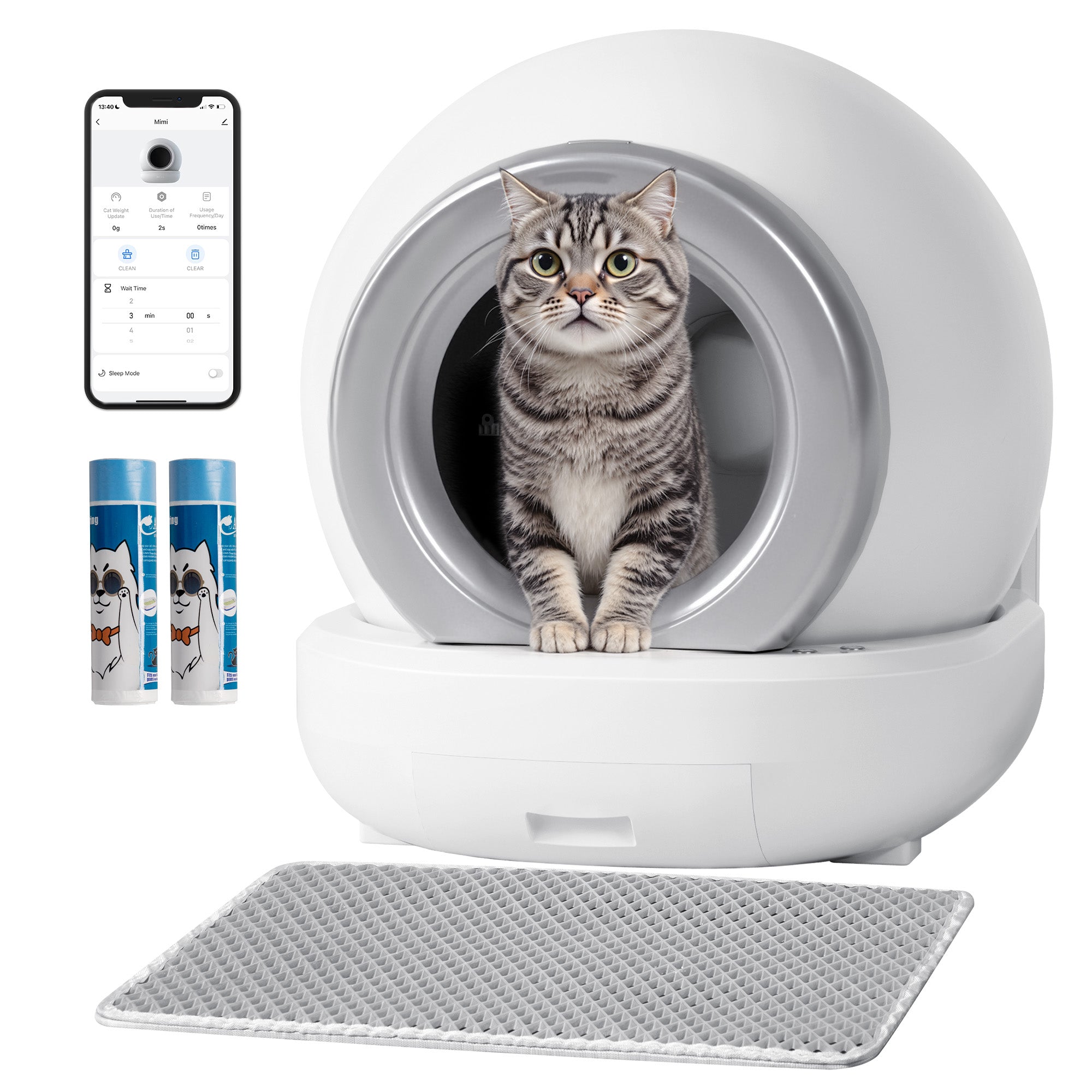 homall-katzentoilette-selbstreinigend-65l-mit-app-steuerung image 1