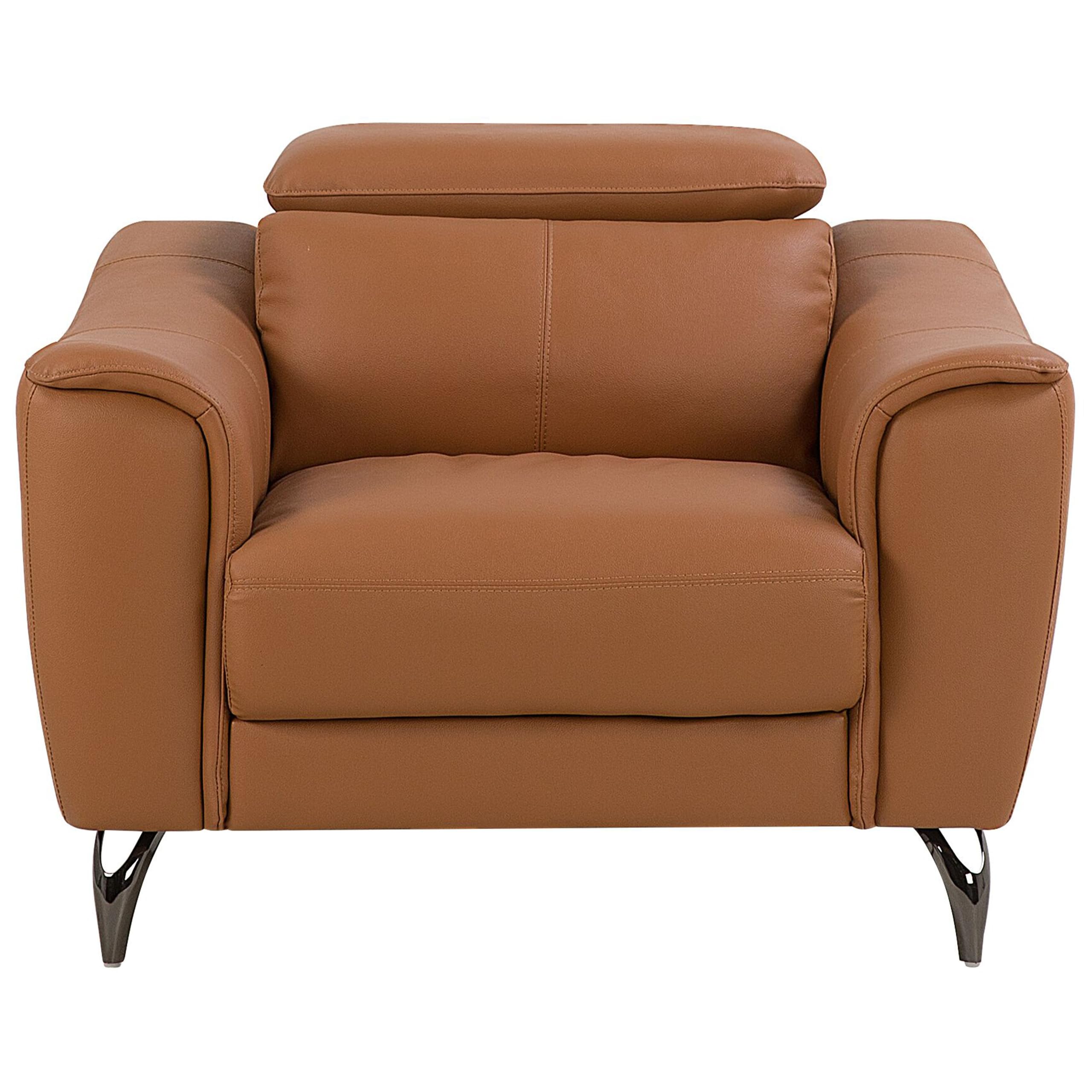 beliani-narwik-ledersessel-goldbraun-mit-kopfst-tze image 4