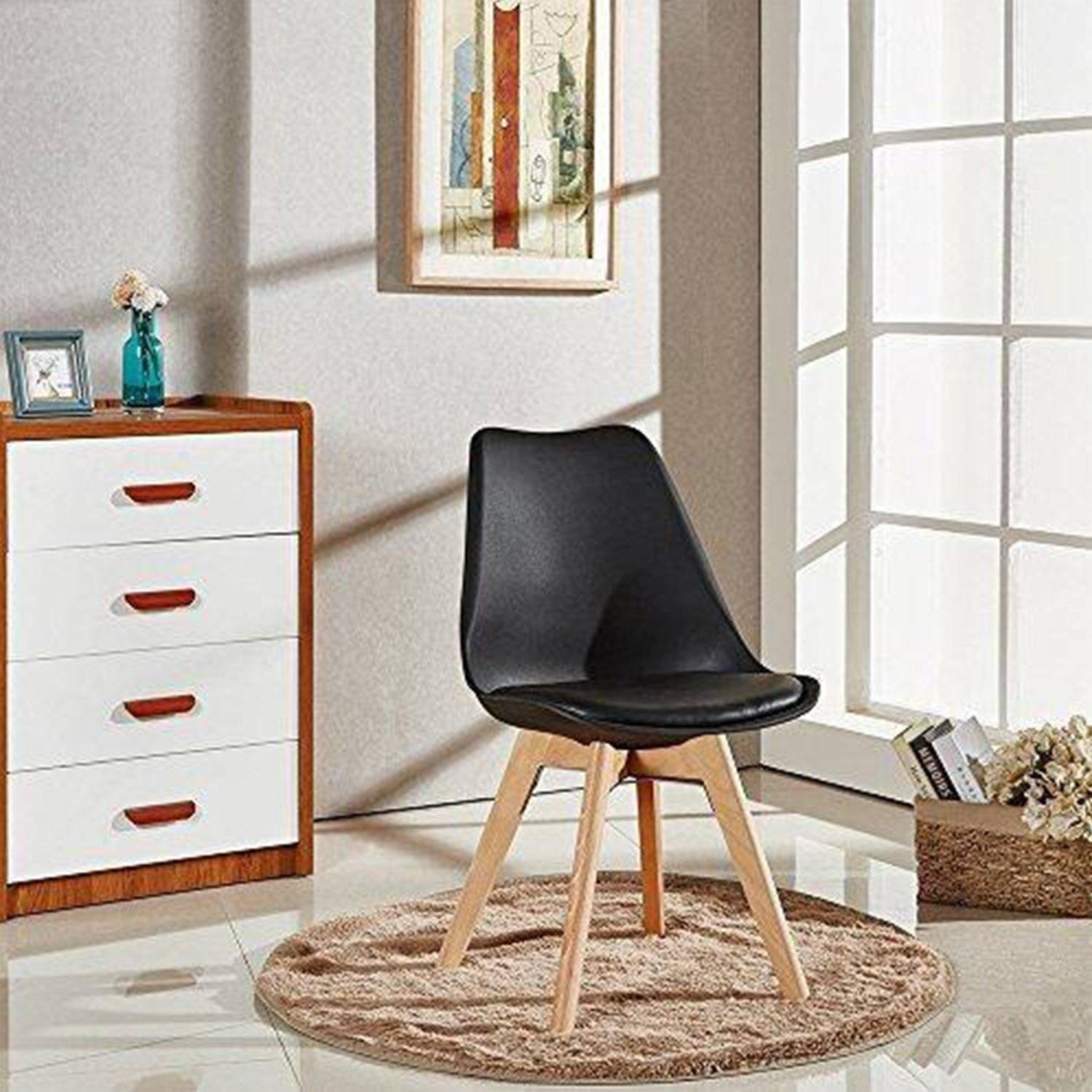 homall-modern-dining-chair-esszimmerstuhl-schwarz-4er-gepolstert image 4