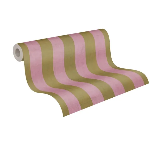 a-s-cr-ation-anna-d-andrea-782261-tapete-streifen-gr-n-rosa image 1