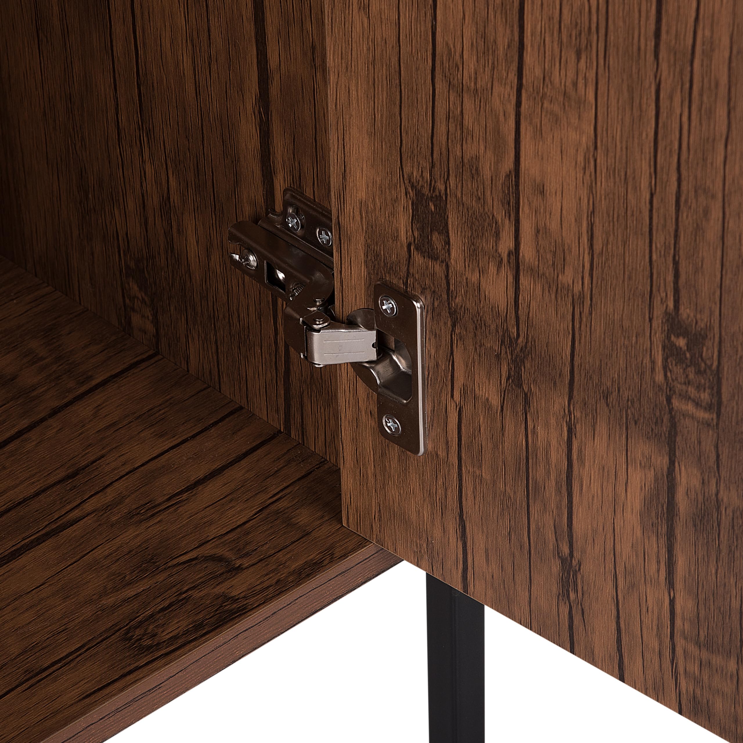 beliani-tifton-sideboard-braun-schwarz-123-cm image 8