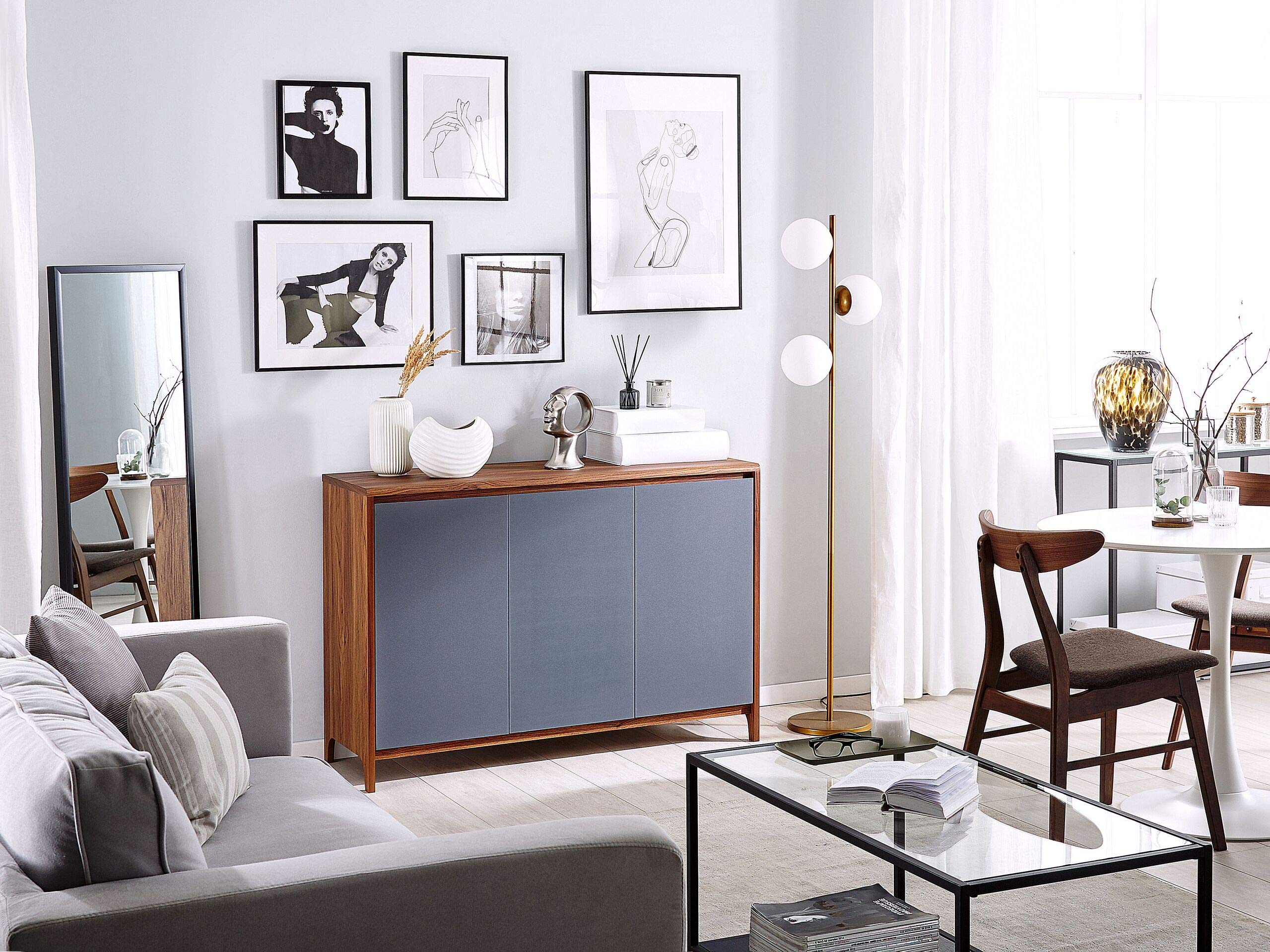beliani-medfort-sideboard-dunkles-holz-grau-3-t-rig image 2