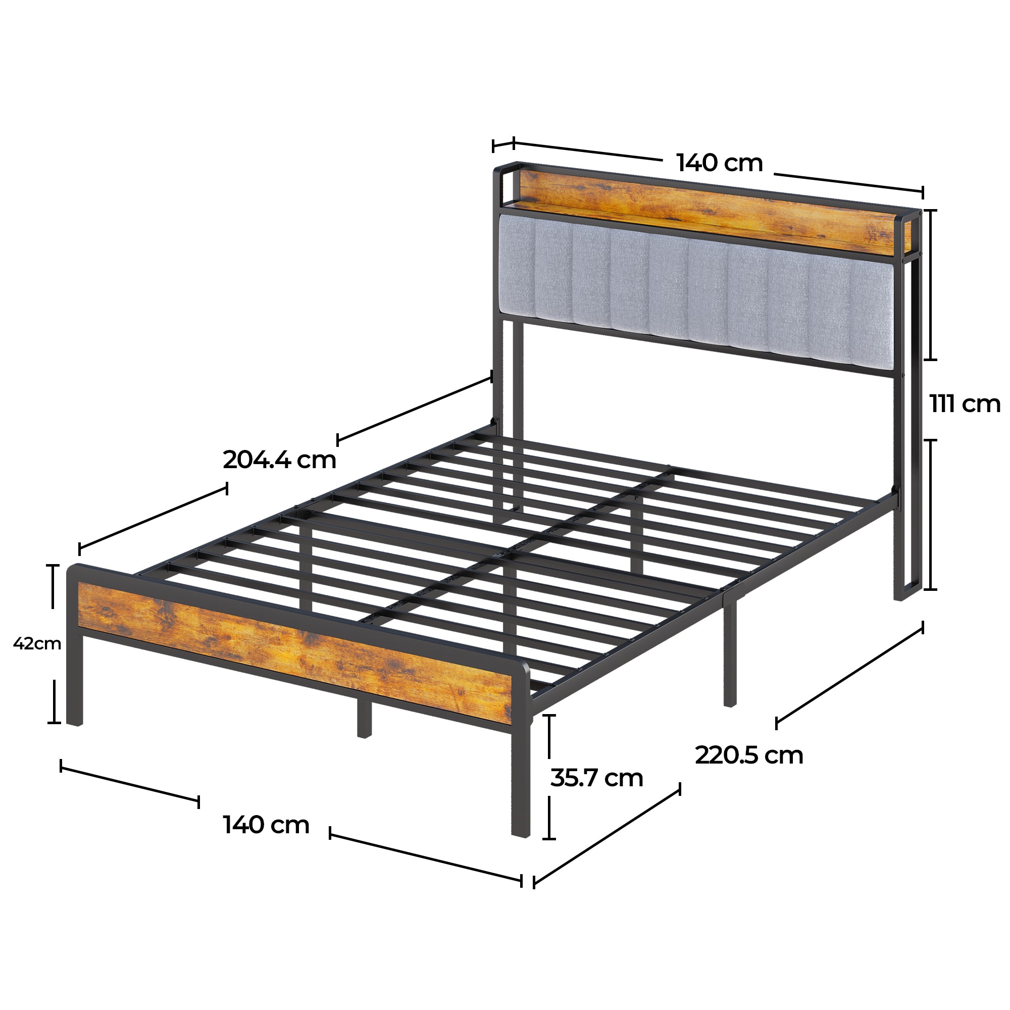 bealife-bf26-doppelbett-140x200-grau-mit-kopfteil image 3