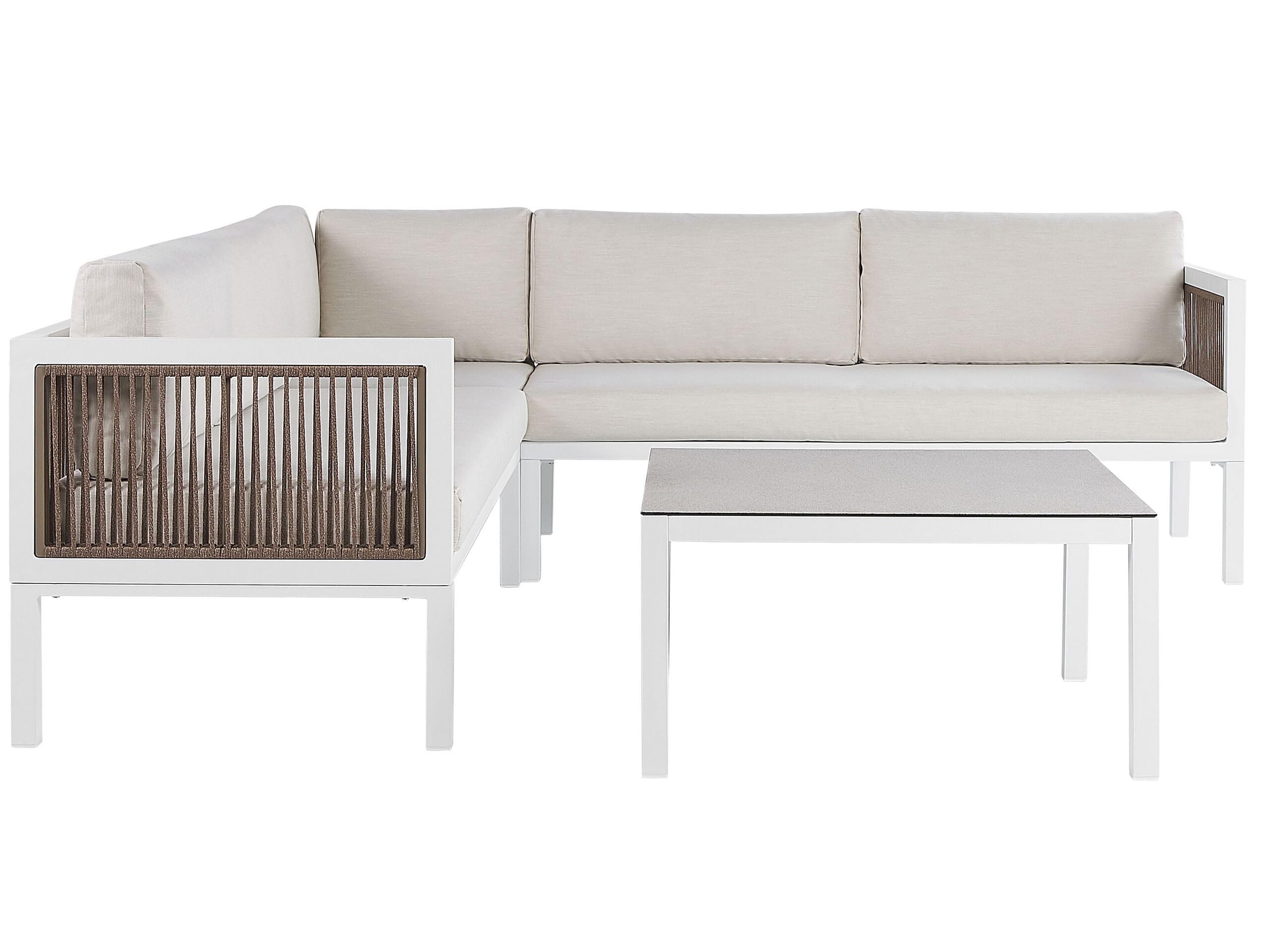beliani-borello-ecksofa-lounge-wei-links-4-sitzer-beige-auflagen image 1