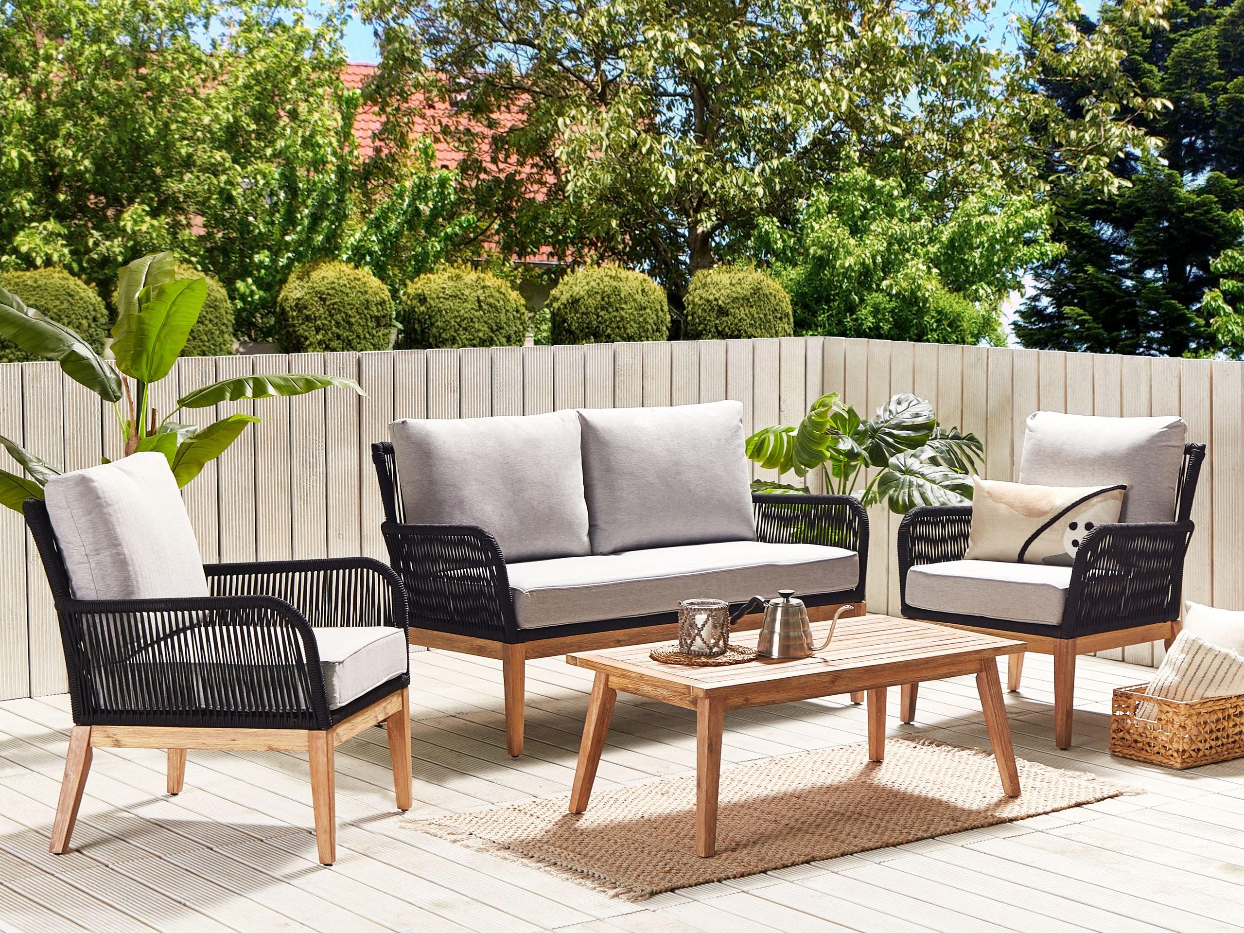 beliani-merano-ii-lounge-set-akazienholz-grau-4-personen image 2