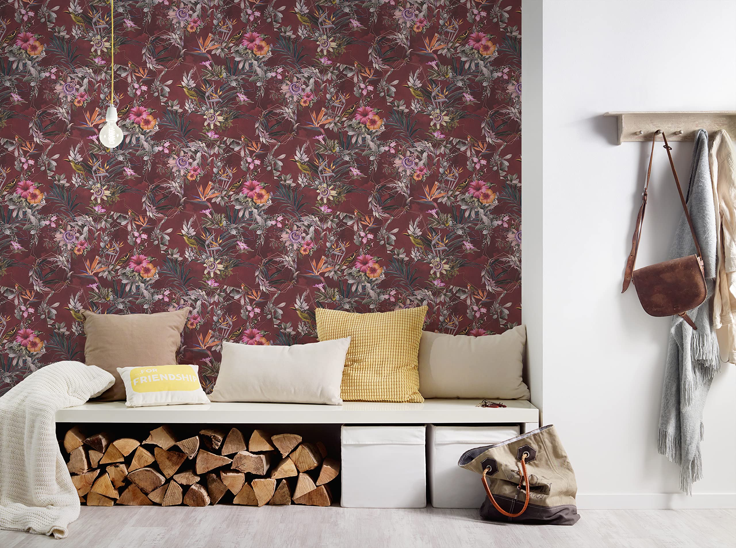a-s-cr-ation-dream-flowery-381785-vogeltapete-rot-vlies image 6