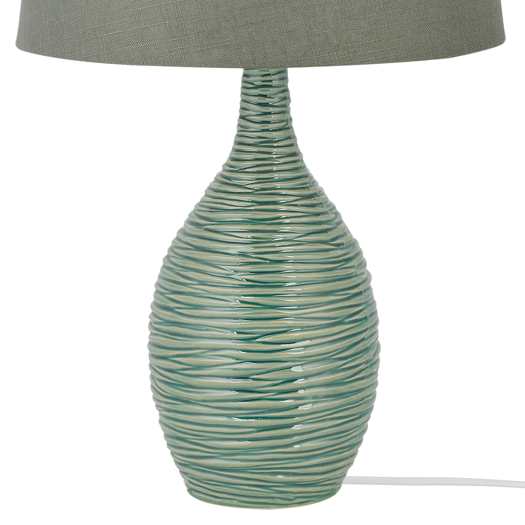 beliani-atsas-tischlampe-gr-n-keramik-stoffschirm image 7