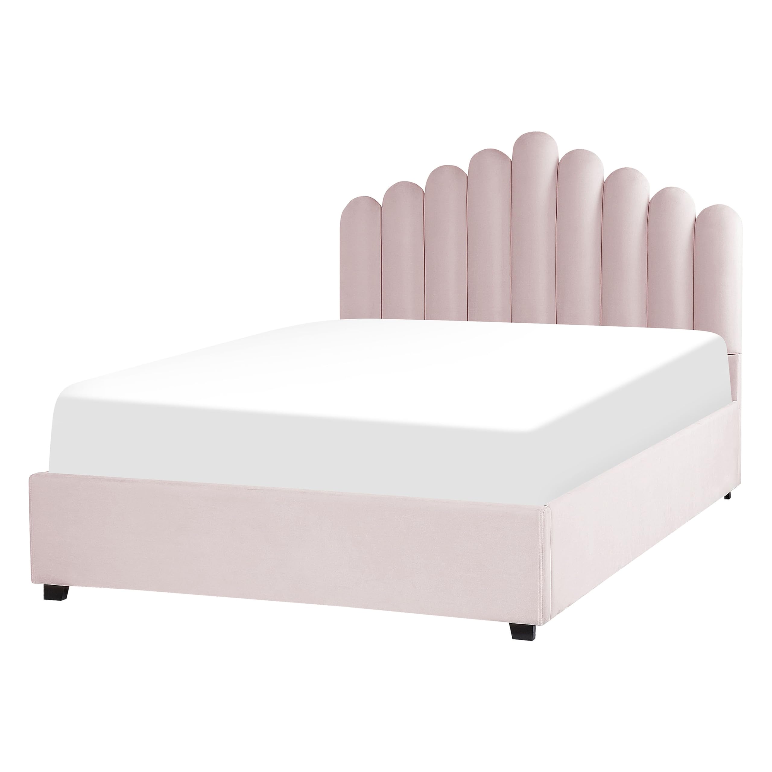 beliani-vincennes-polsterbett-140x200-rosa-samt-stauraum image 4