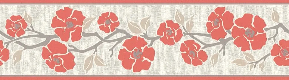 a-s-cr-ation-only-borders-384324-vliesbord-re-rot-blumen-5m image 1
