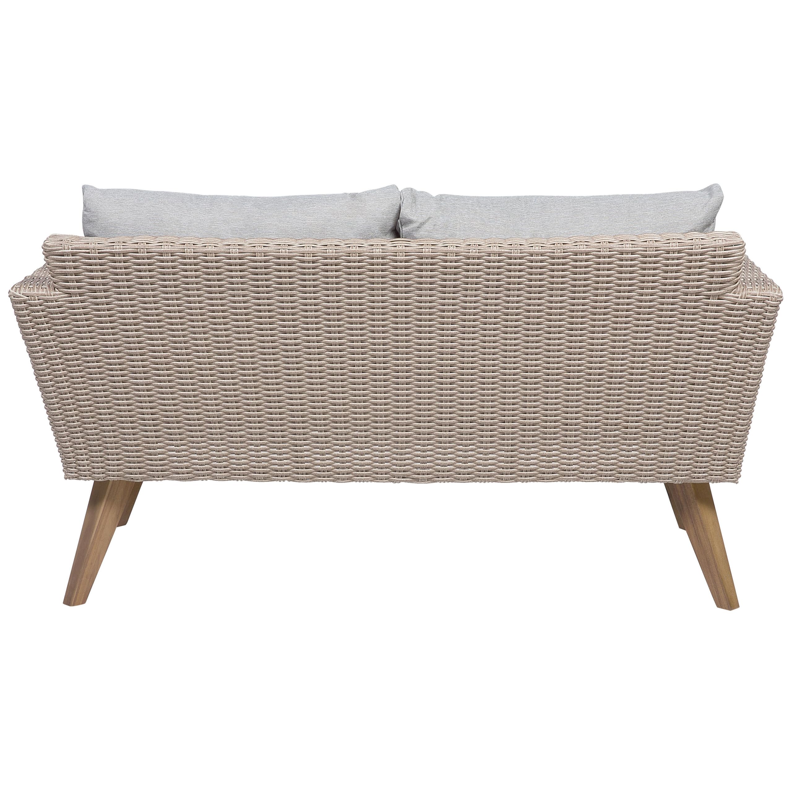 beliani-vittoria-lounge-set-rattan-braun-grau-4-sitzer image 7