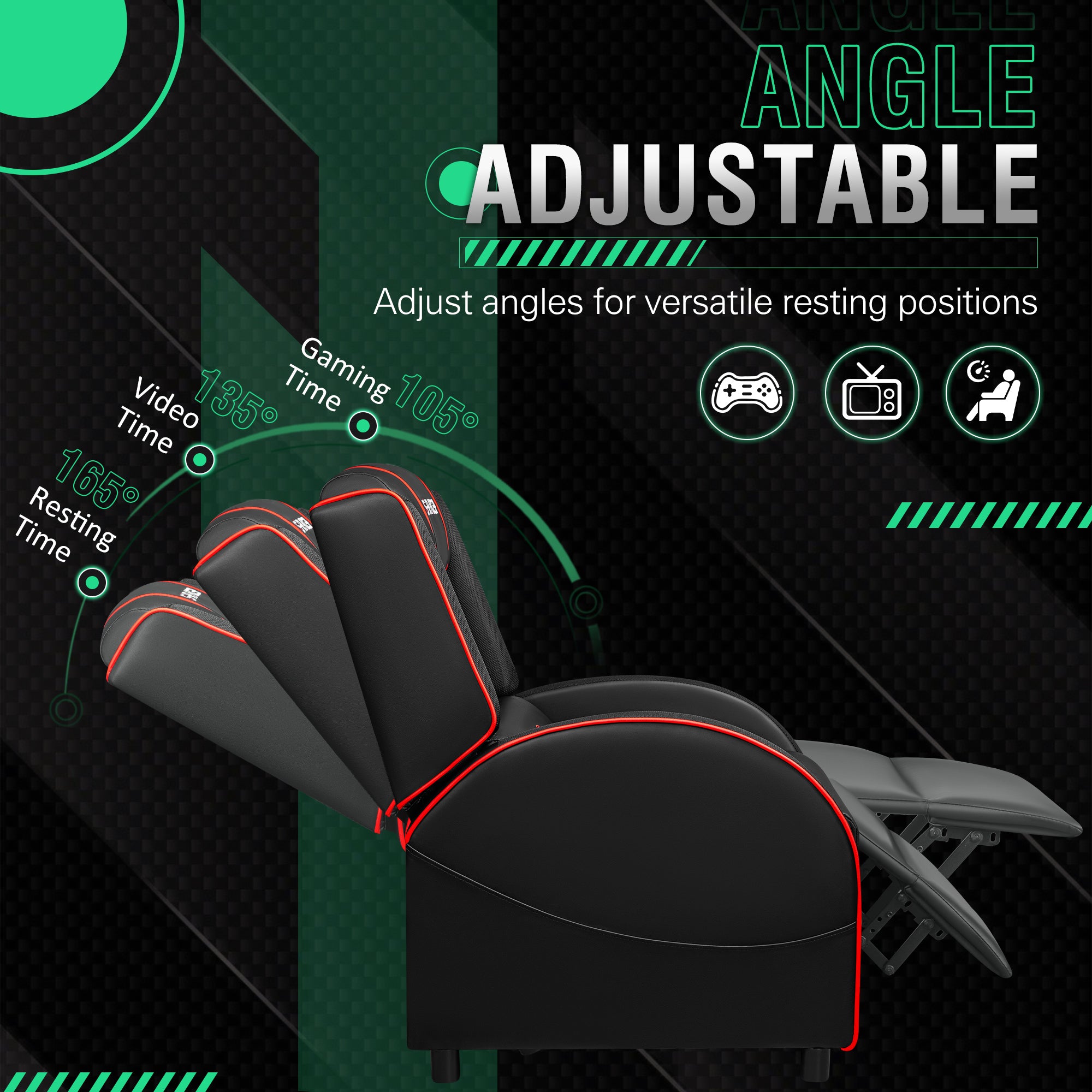 homall-gaming-recliner-gaming-sessel-grau-mit-led-massage image 3