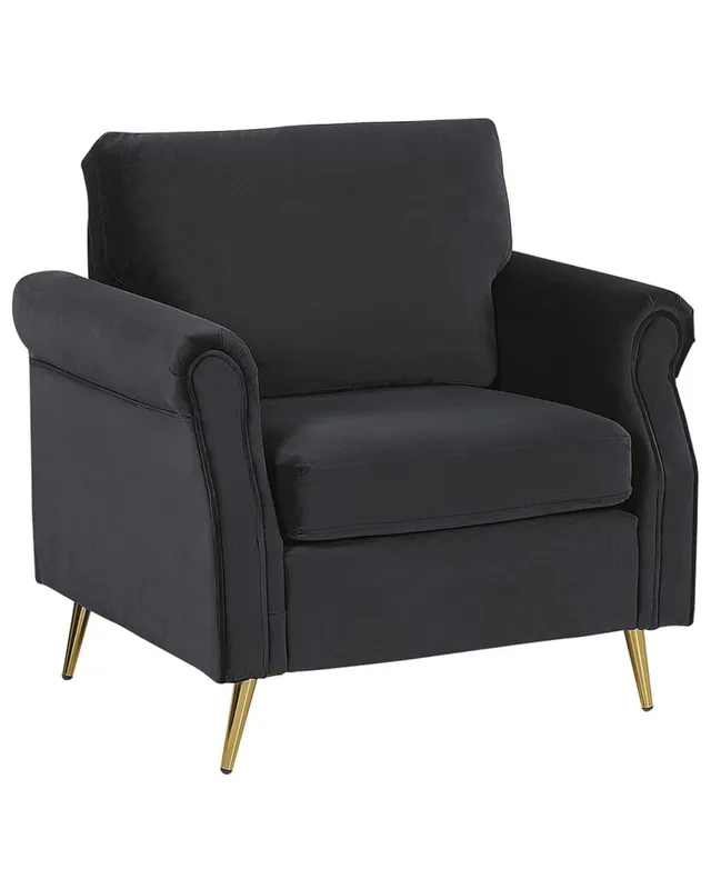 beliani-vietas-sessel-samt-schwarz-mit-goldbeinen image 1
