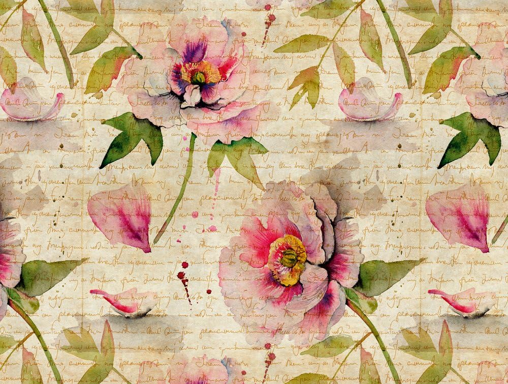 a-s-cr-ation-the-wall-fototapete-blumen-beige-3-71x2-80-m image 1