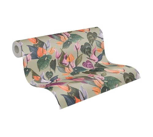a-s-cr-ation-livingwalls-782102-vliestapete-floral-grau-gr-n image 7