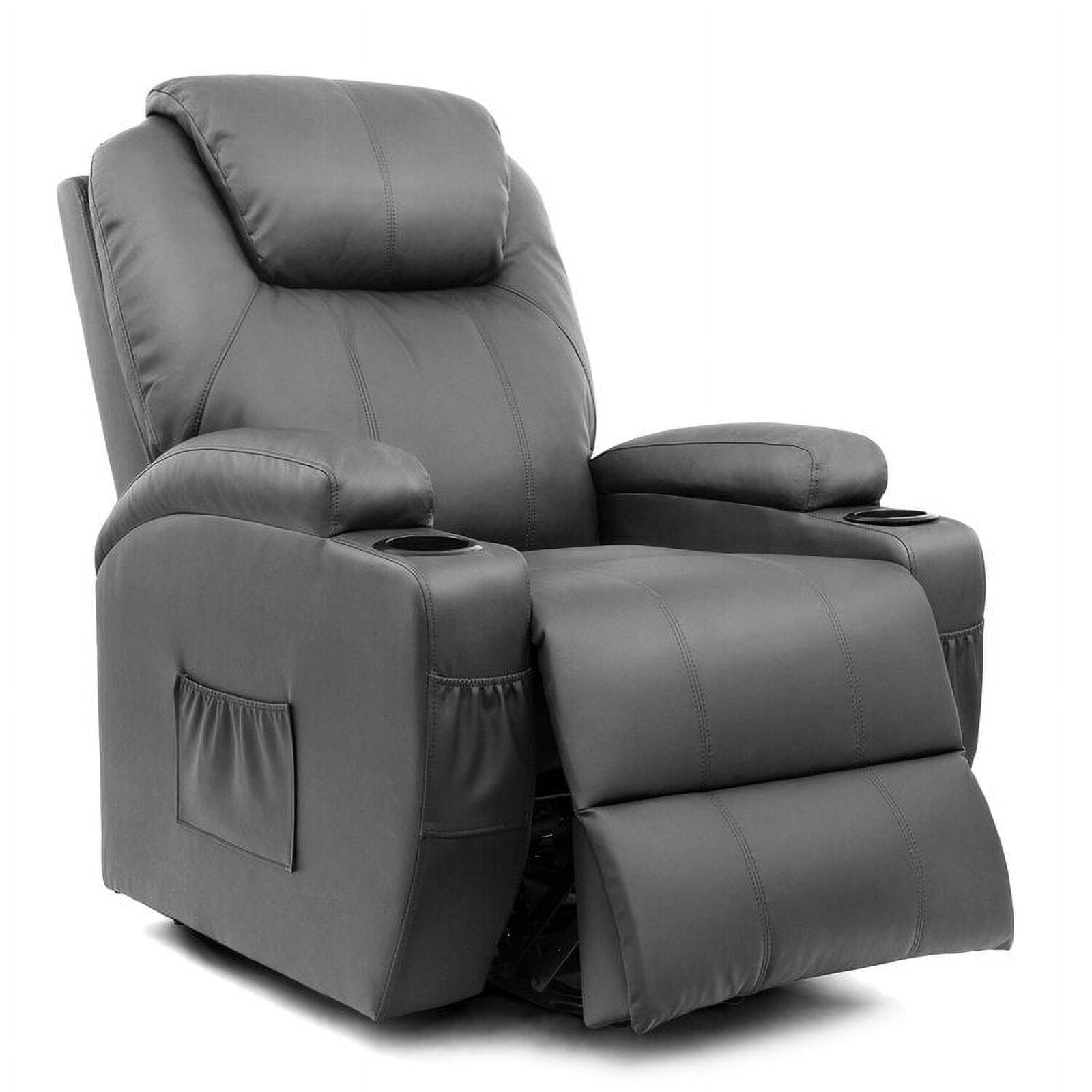homall-recliner-chair-massagesessel-kunstleder-schwarz image 4