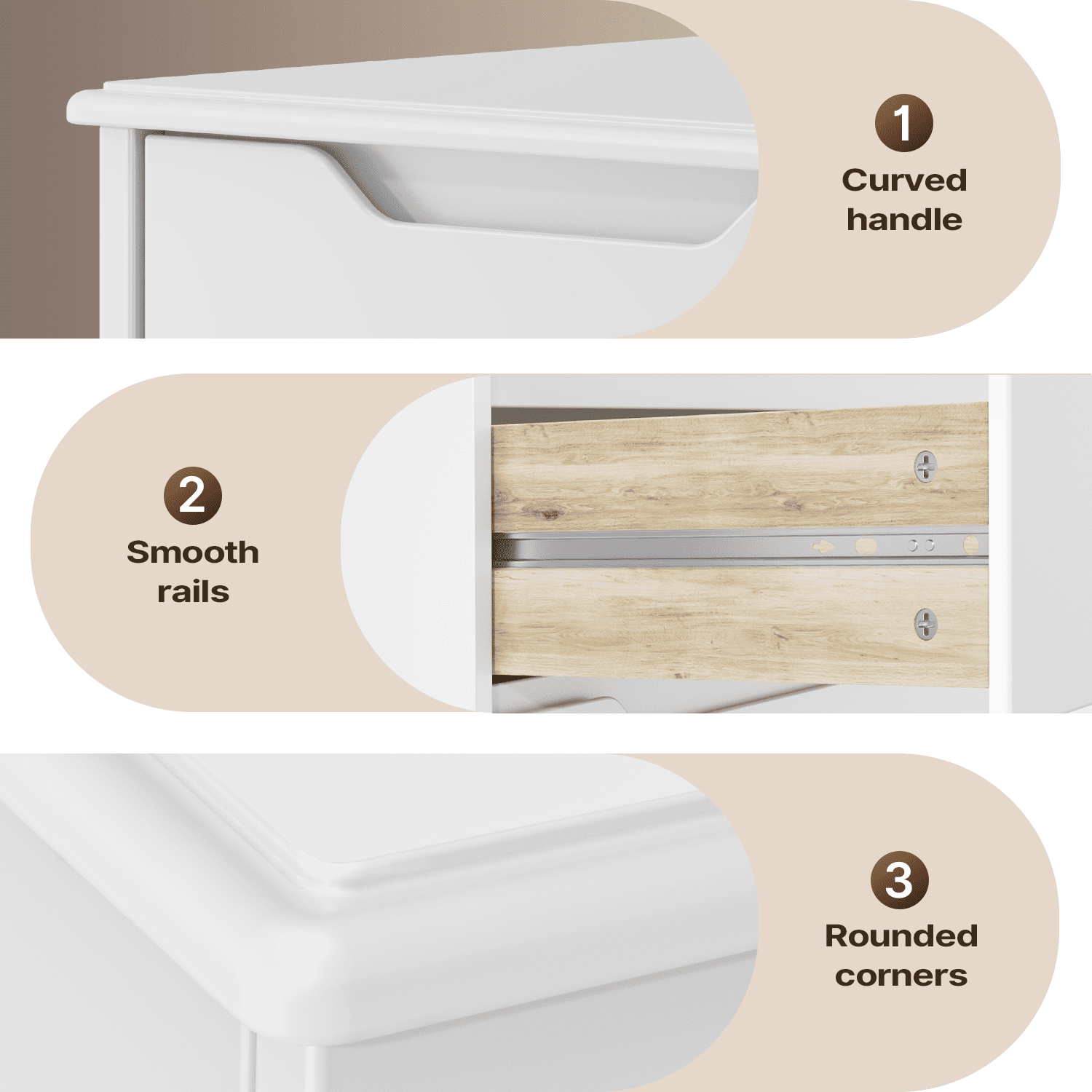 bealife-ap23-kommode-wei-5-schubladen-71x40x94-wasserdicht image 8