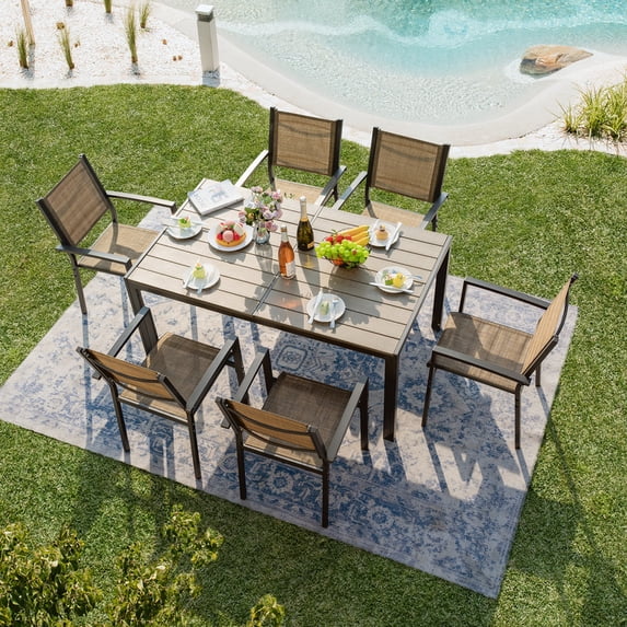 homall-patio-furniture-essgruppe-7-teilig-braun-textilene image 7