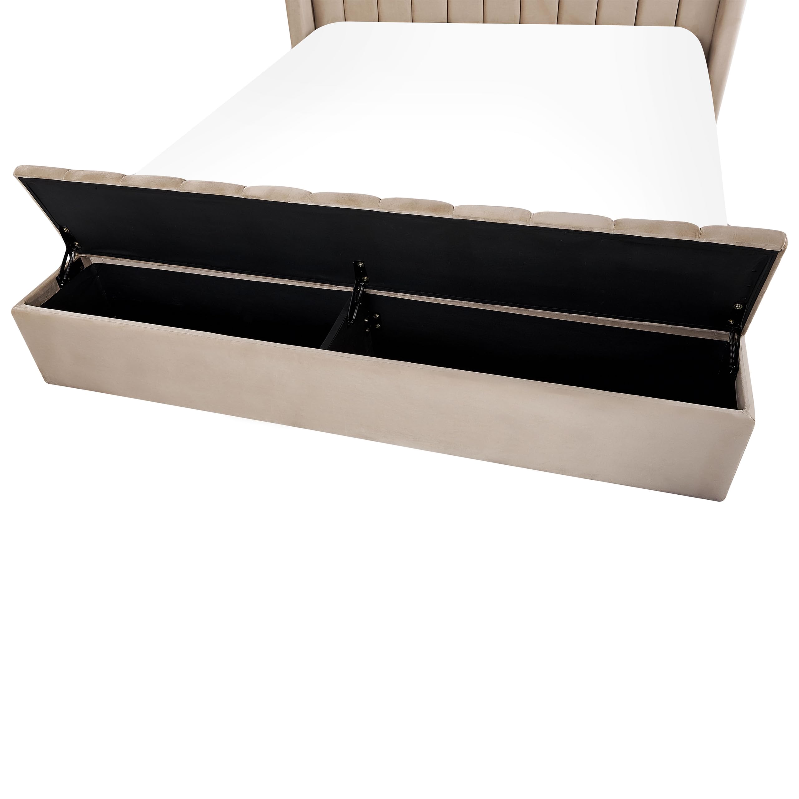 beliani-noyers-polsterbett-samt-beige-160x200-mit-stauraum image 7