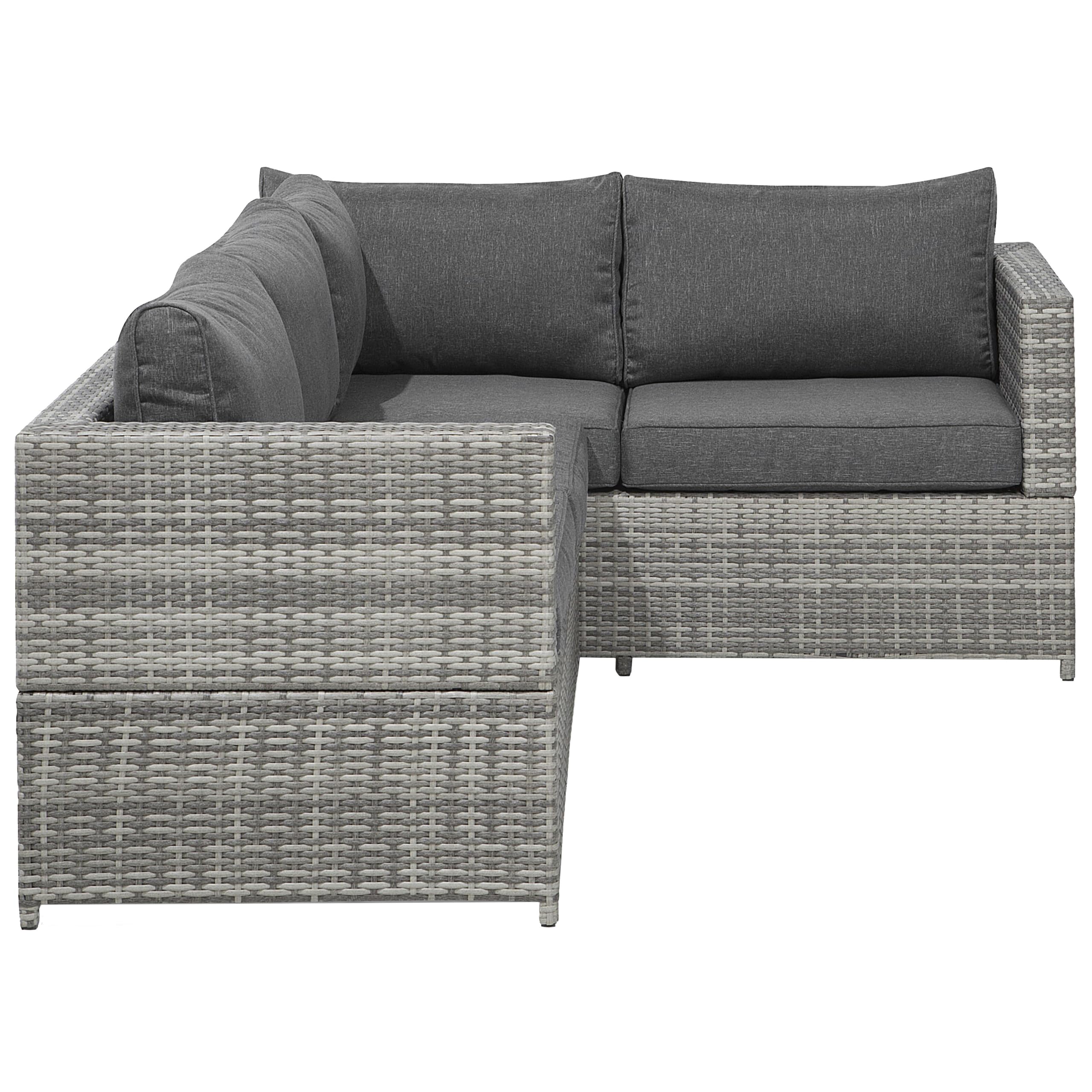 beliani-avola-lounge-set-rattan-grau-4-sitzer-ecksofa image 6