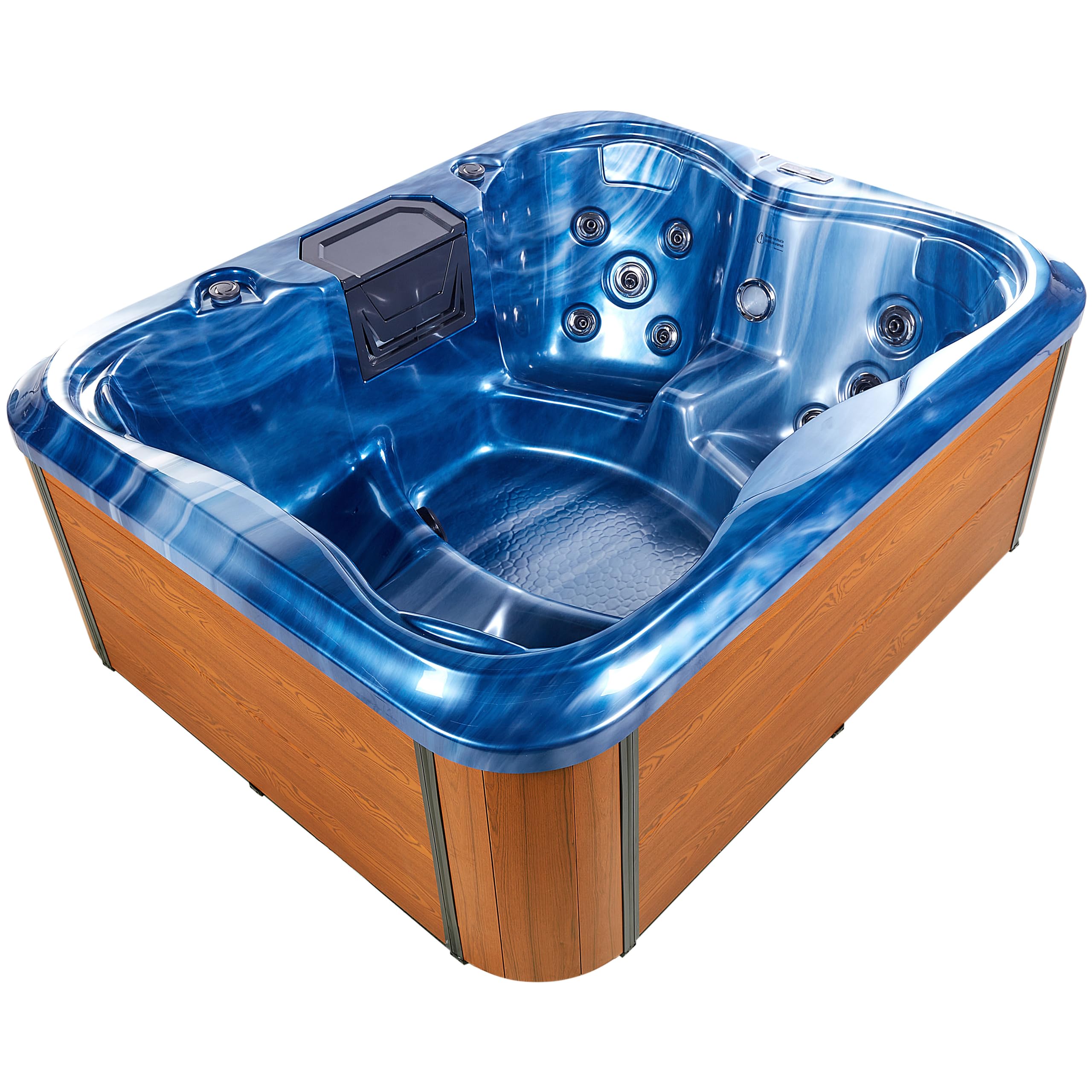 beliani-arcelia-whirlpool-outdoor-blau-4-personen-led image 7