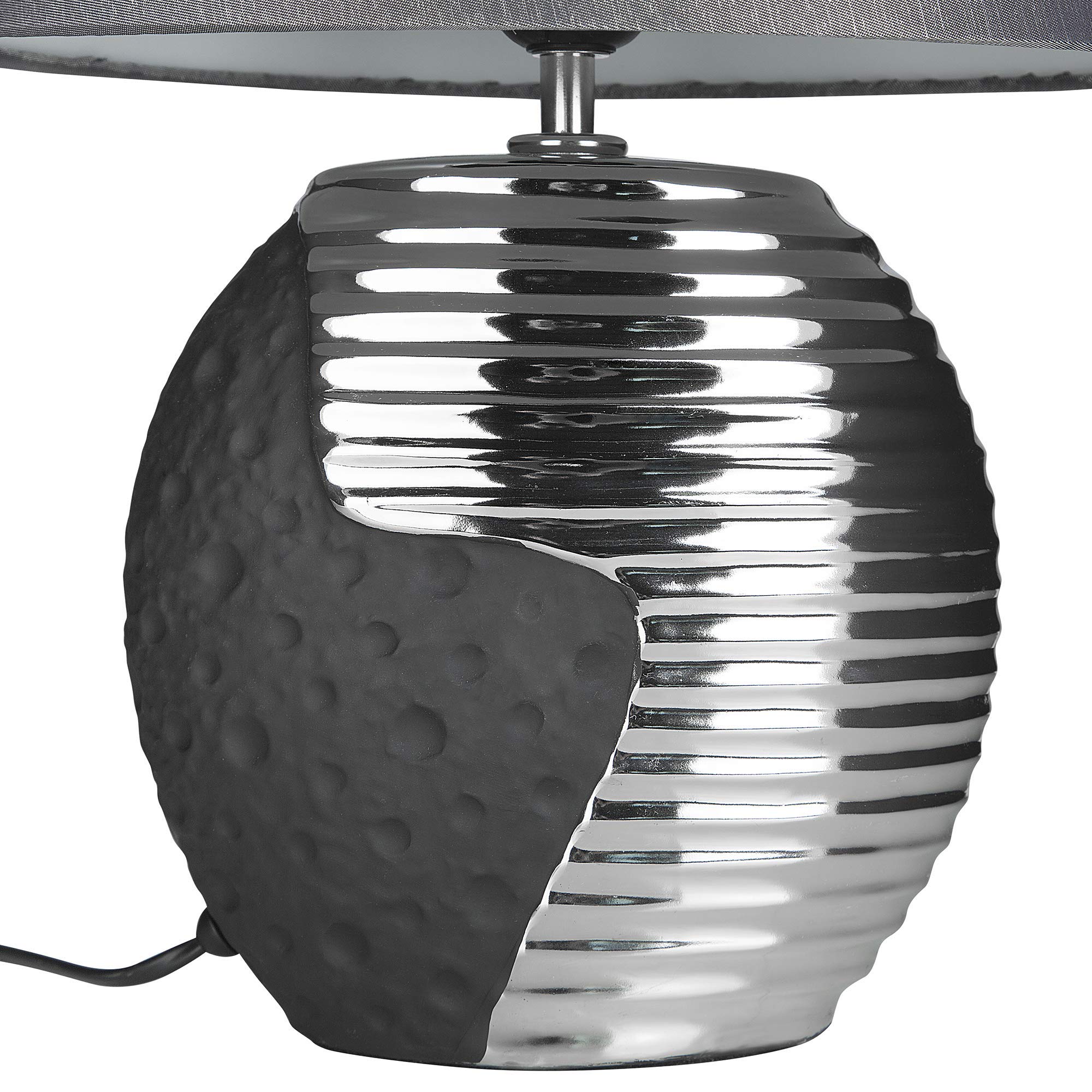 beliani-esla-tischleuchte-schwarz-silber-porzellan-e27 image 6