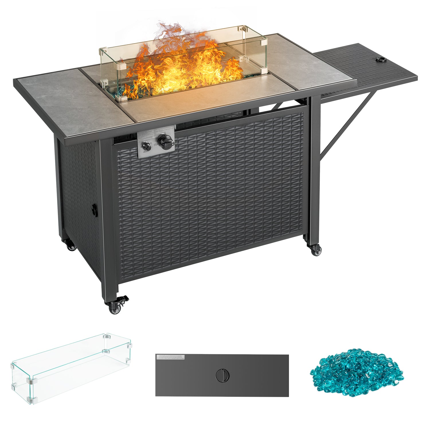 homall-patio-furniture-feuertisch-gas-50000-btu-fliesen image 2