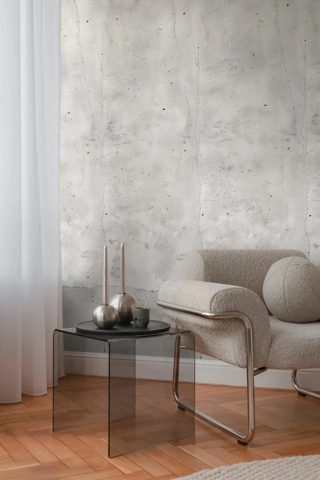 livingwalls-cosmopolitan-beton-fototapete-grau-schwarz-8-8x0-53m image 1