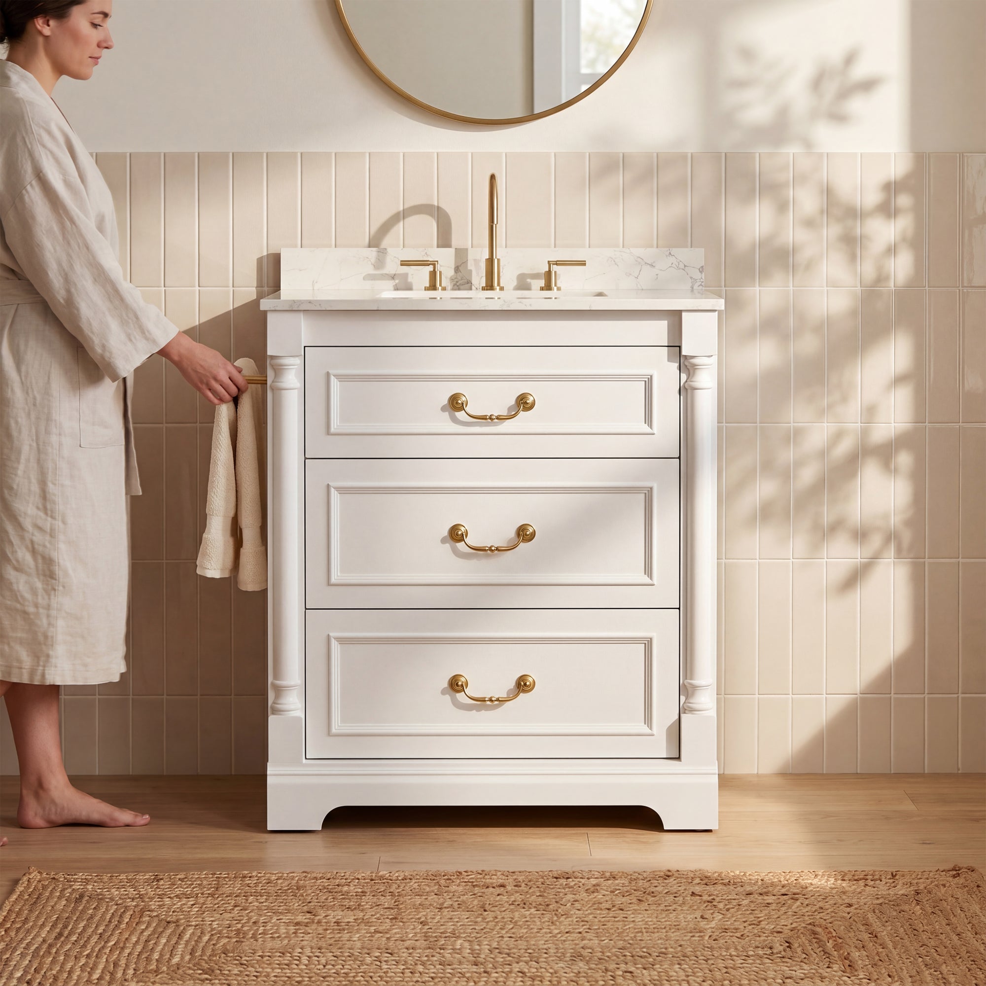 homall-bedroom-waschtisch-75cm-wei-keramik-3-schubladen image 8